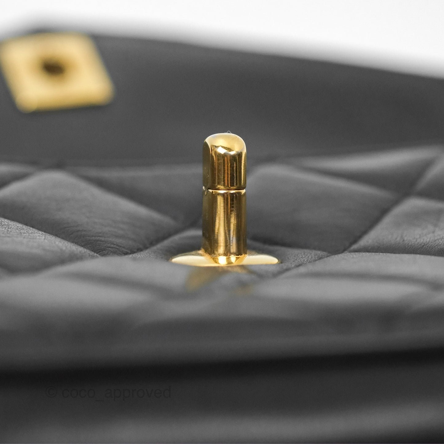 Chanel Vintage Belt Bag Quilted Black Lambskin 24K Gold Hardware