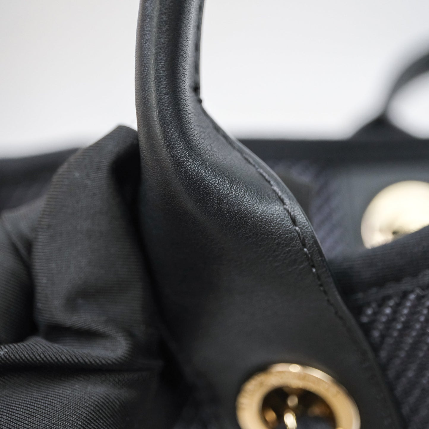 Chanel Large Deauville Charcoal Grey Canvas Light Gold Hardware
