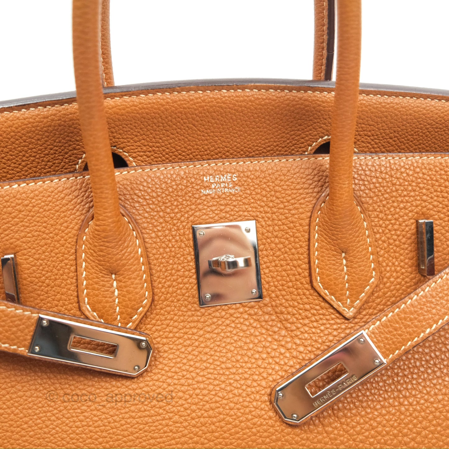 Hermès Birkin 30 Retourne Gold Clemence Palladium Hardware