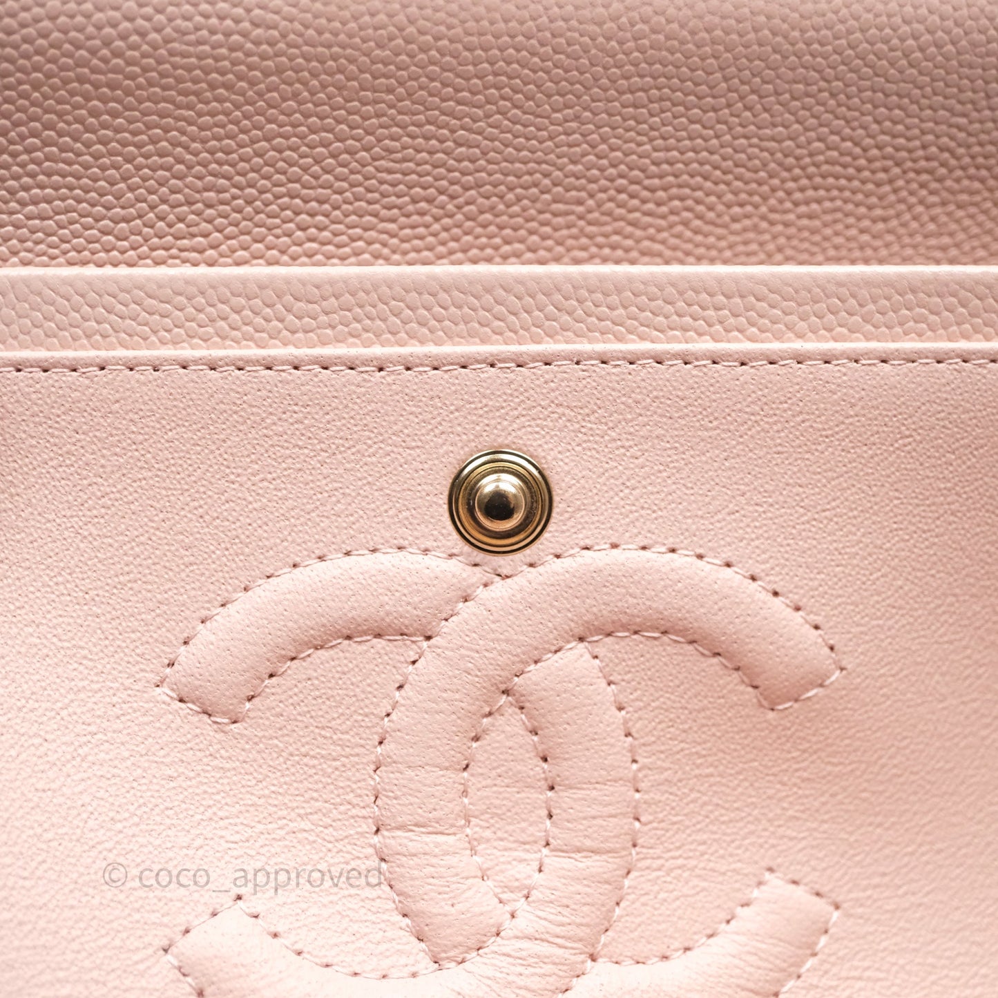 Chanel Small Classic Flap Quilted Light Pink Caviar Gold Hardware