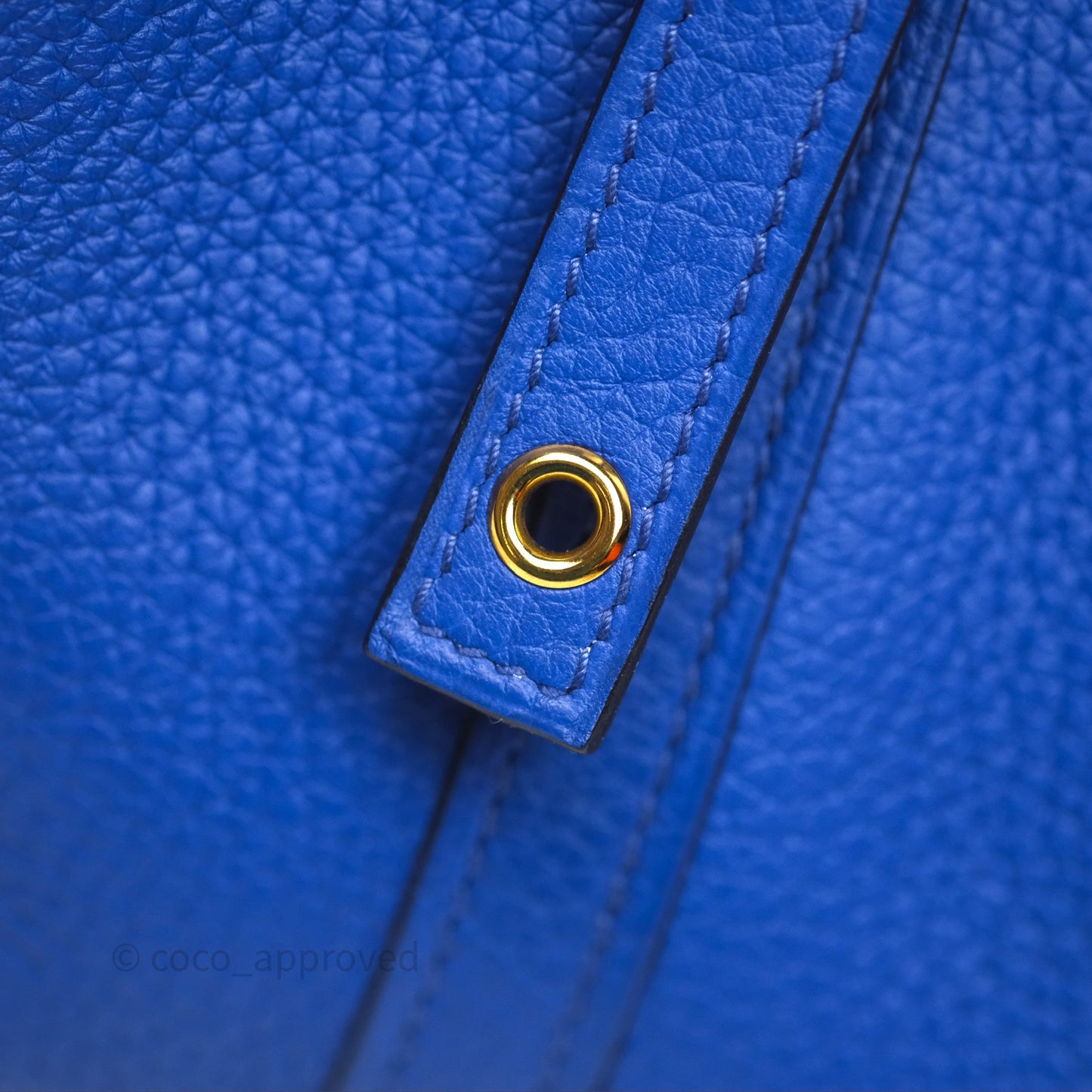 Hermès Picotin 18 Bleu Électrique 7T Clemence Gold Hardware