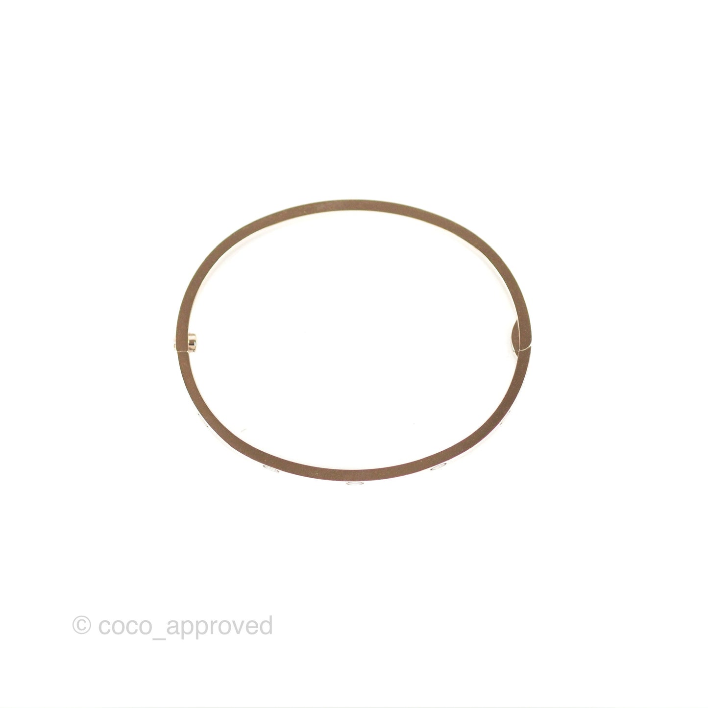 Cartier Small Love Bracelet White Gold Size 16