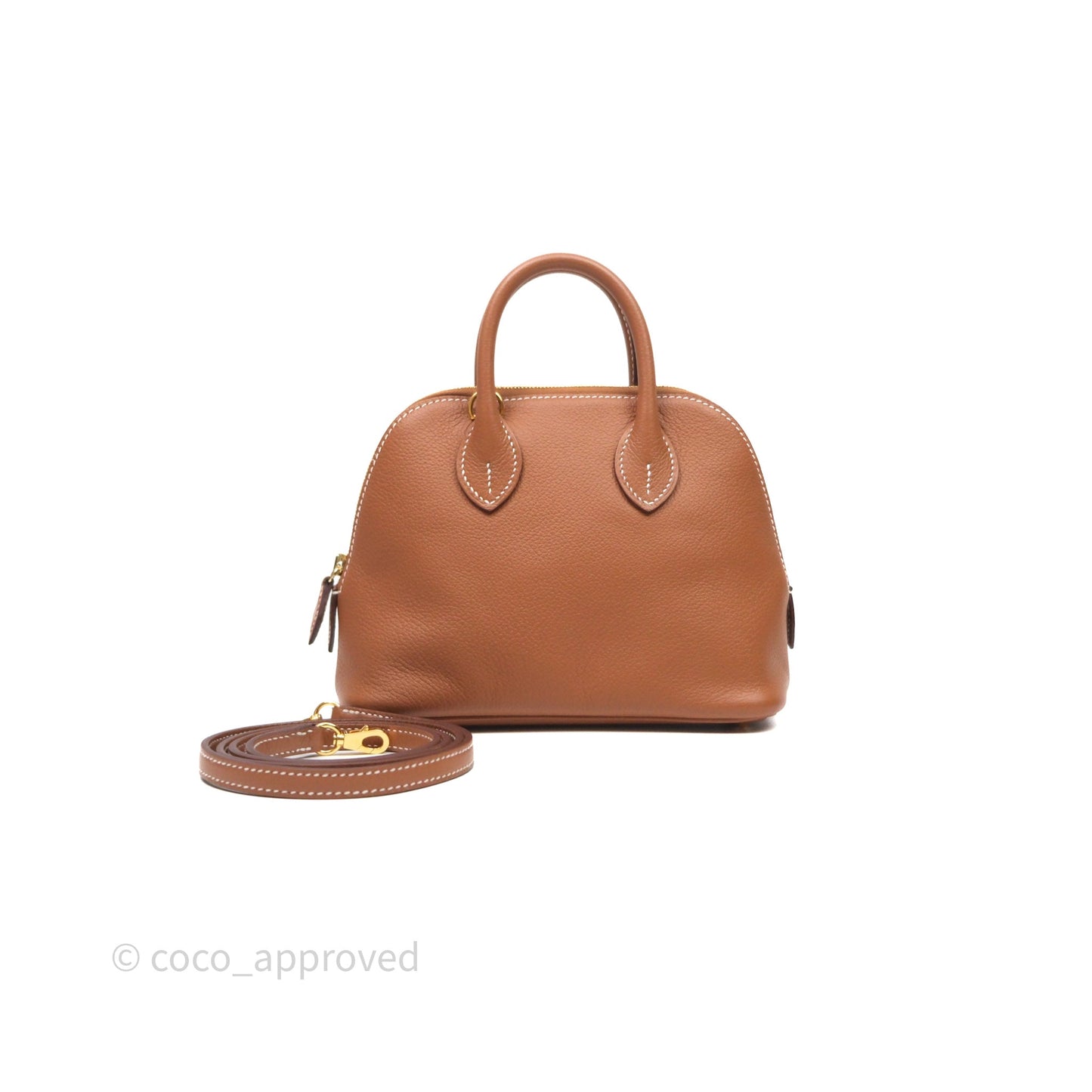 Hermès Bolide Mini 1923 Gold 37 Evercolor Gold Hardware
