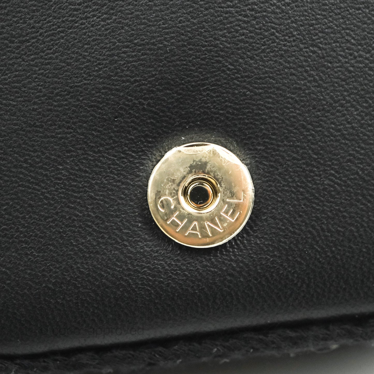 Chanel Mini Bag Black Lambskin Crochet Gold Hardware 22C