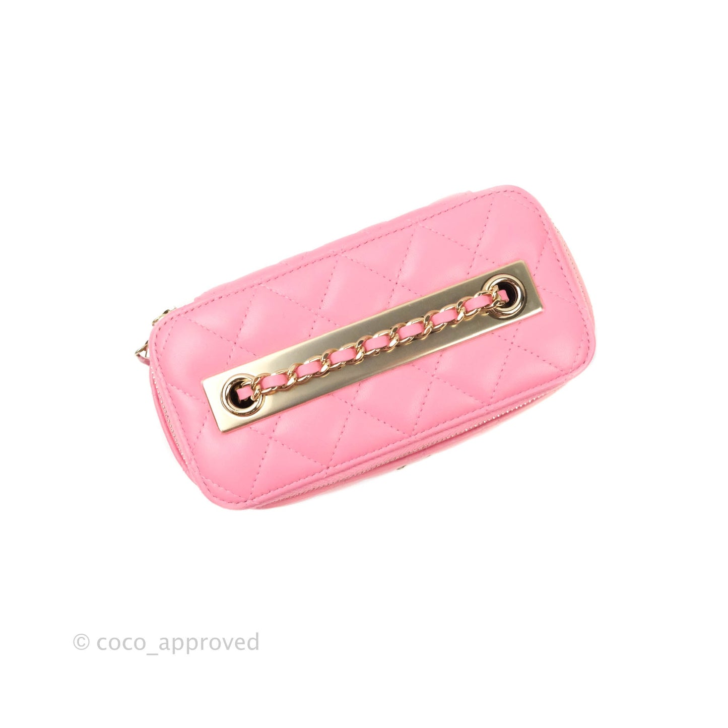 Chanel Small Trendy CC Box With Chain Pink Lambskin Gold Hardware