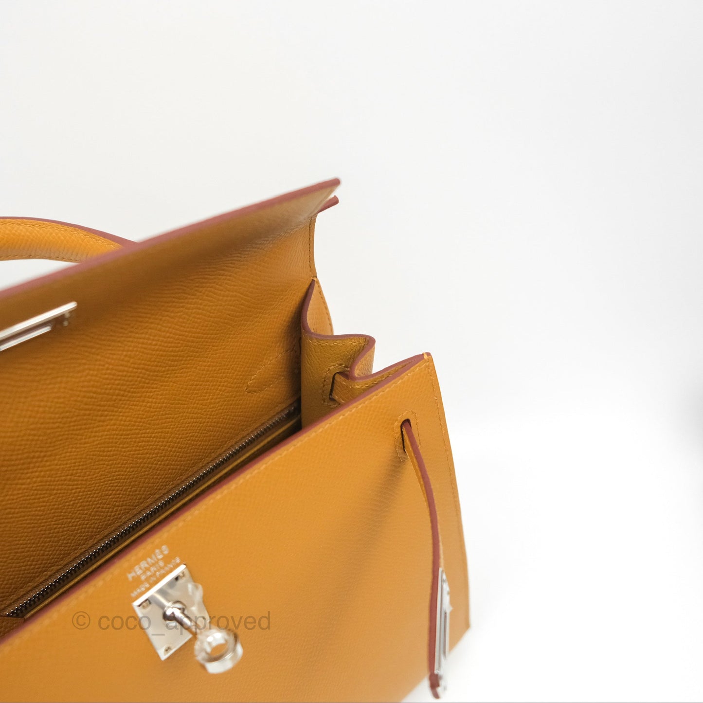Hermès Sellier Kelly 25 Sesame 2S Epsom Palladium Hardware