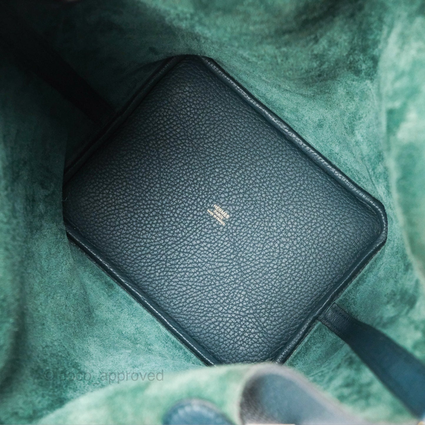 Hermès Picotin 22 Vert Cypress 6O Clemence Gold Hardware