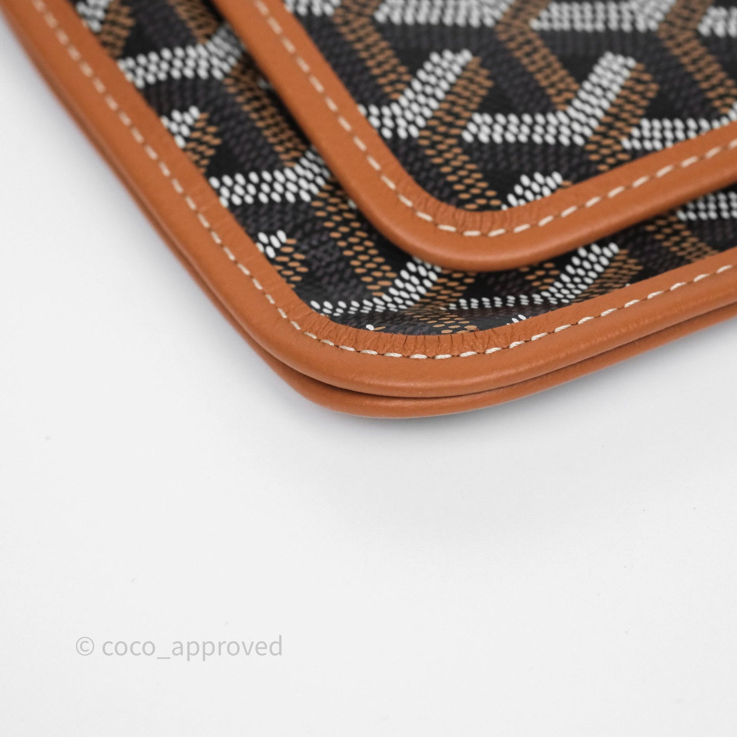 Goyard Plumet Pocket Wallet Tan Black