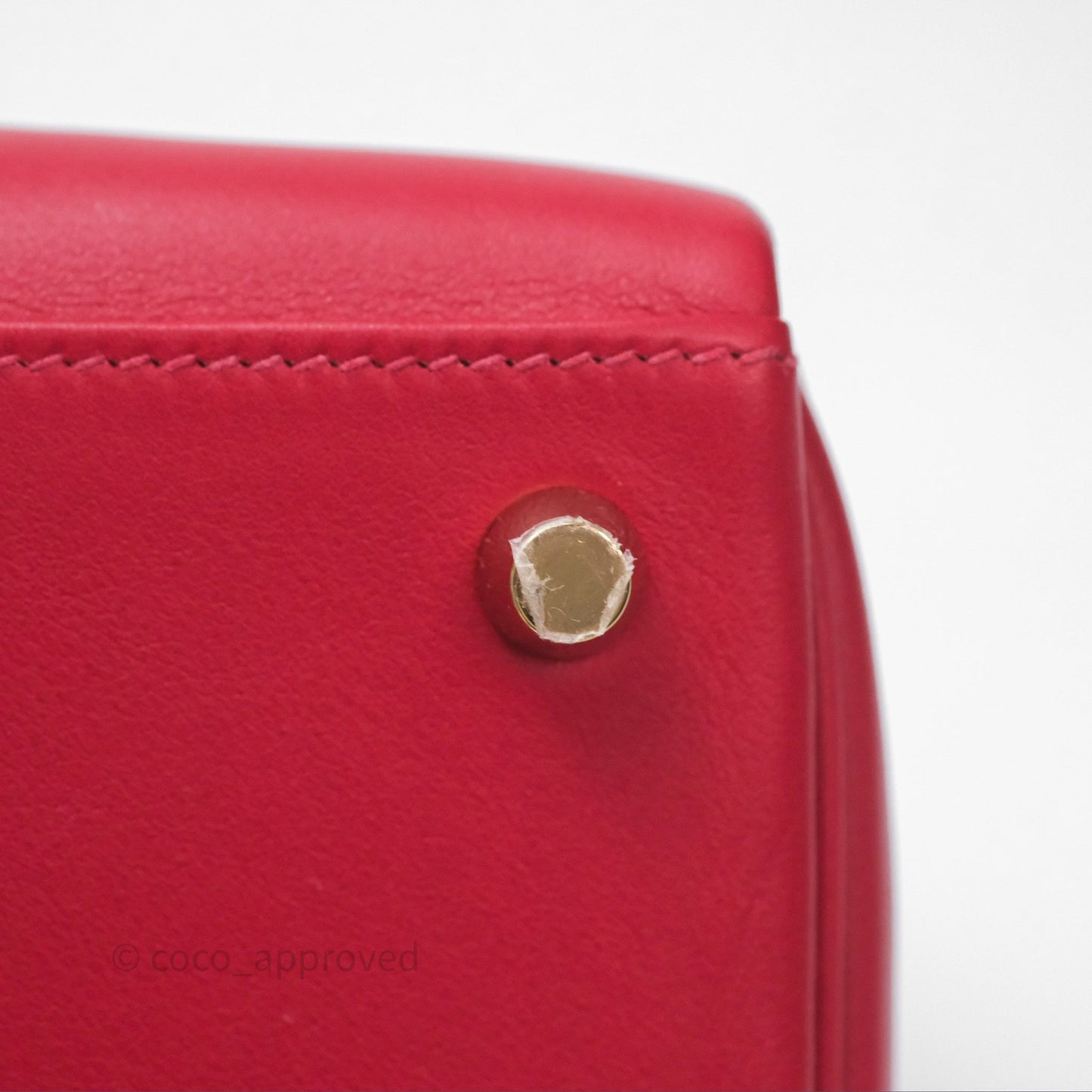 Hermès Kelly II 25 Retourne Swift Rouge Piment 5X Gold Hardware