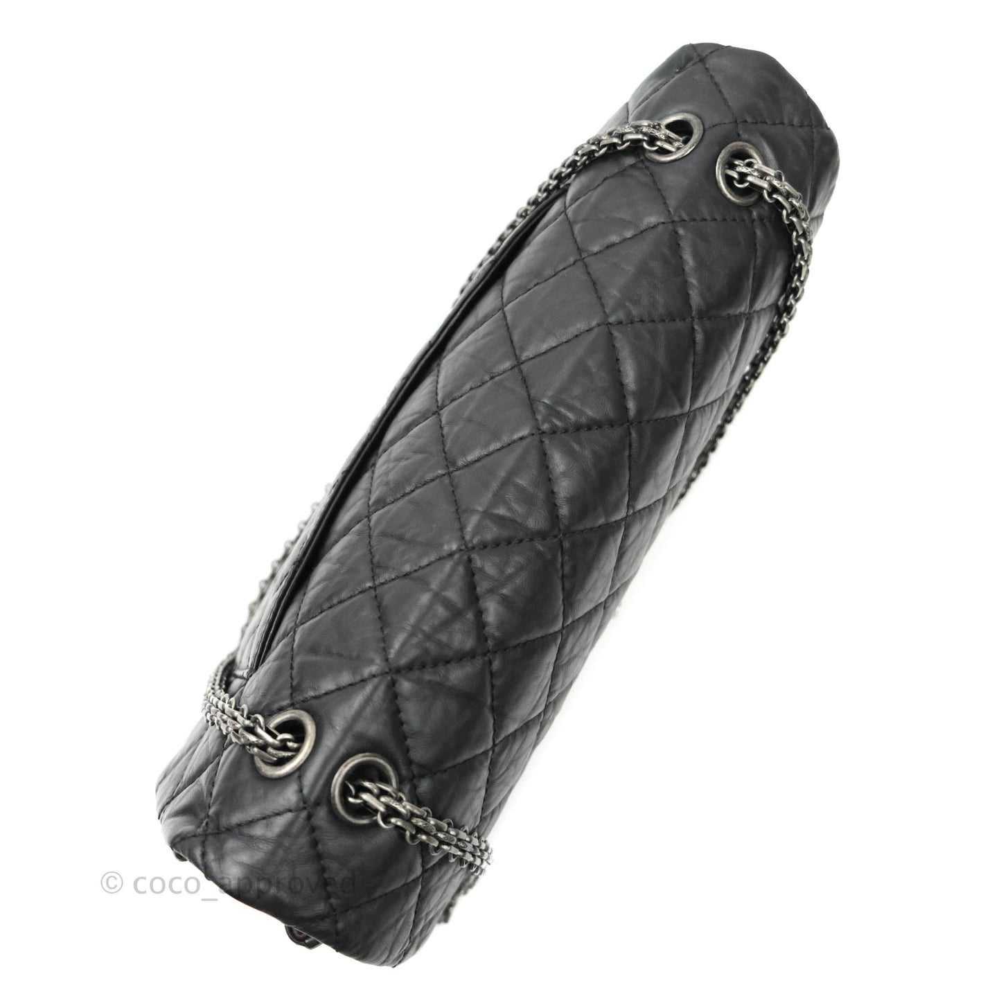 Chanel Reissue Quilted Aged Calfskin Black Aged Ruthenium Hardware 227