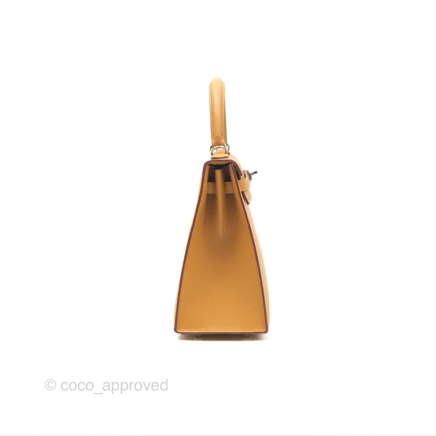 Hermès Sellier Kelly 25 Sesame 2S Epsom Palladium Hardware