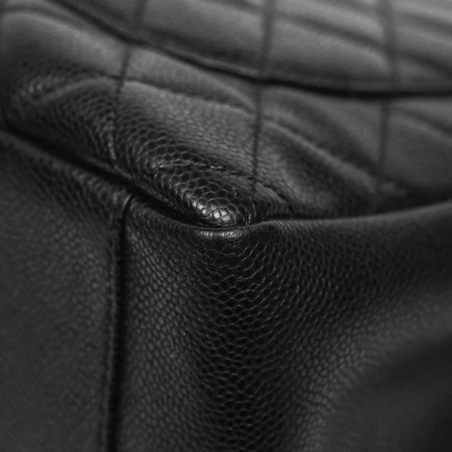 Chanel GST Black Caviar Silver Hardware