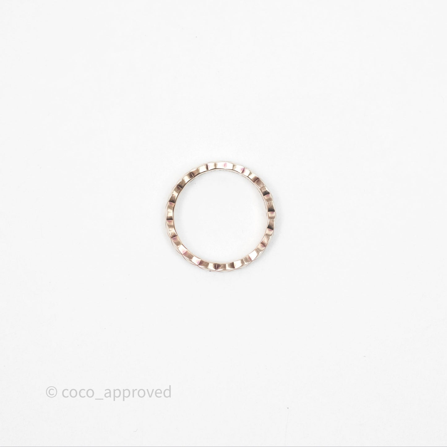 Chanel Coco Crush Ring 18K Beige Gold Size 51