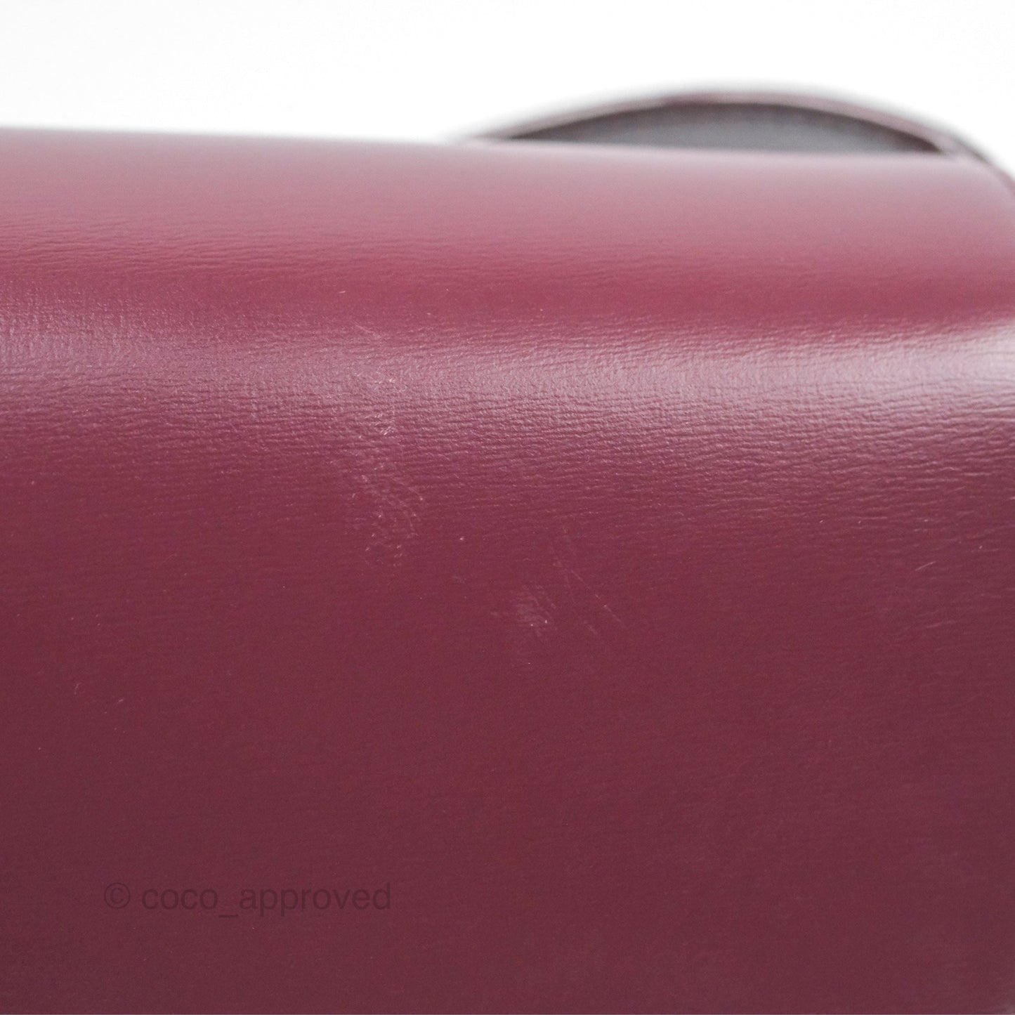 Celine Medium Triomphe Acai Burgundy Shiny Calfskin