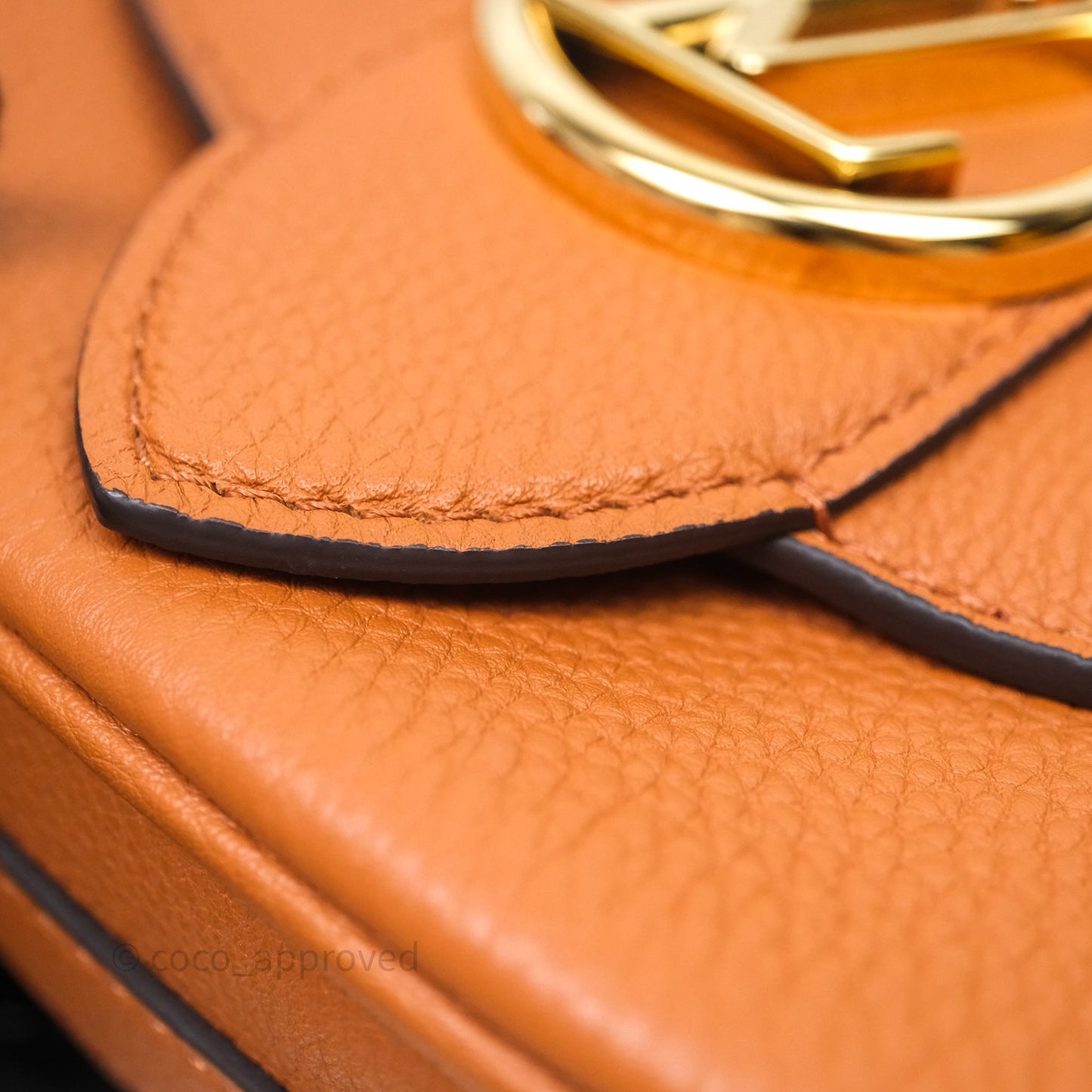 Louis Vuitton Pont 9 Soft PM Brown Grained Calfskin Gold Hardware