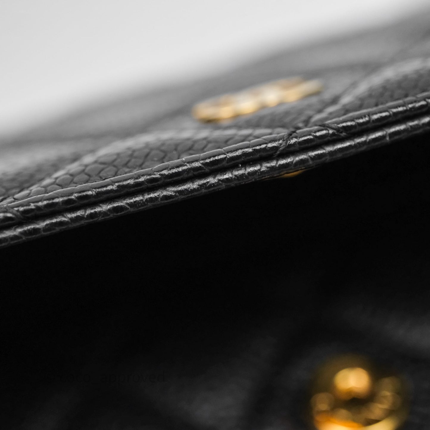 Chanel Quilted WOC Black Caviar Gold Hardware