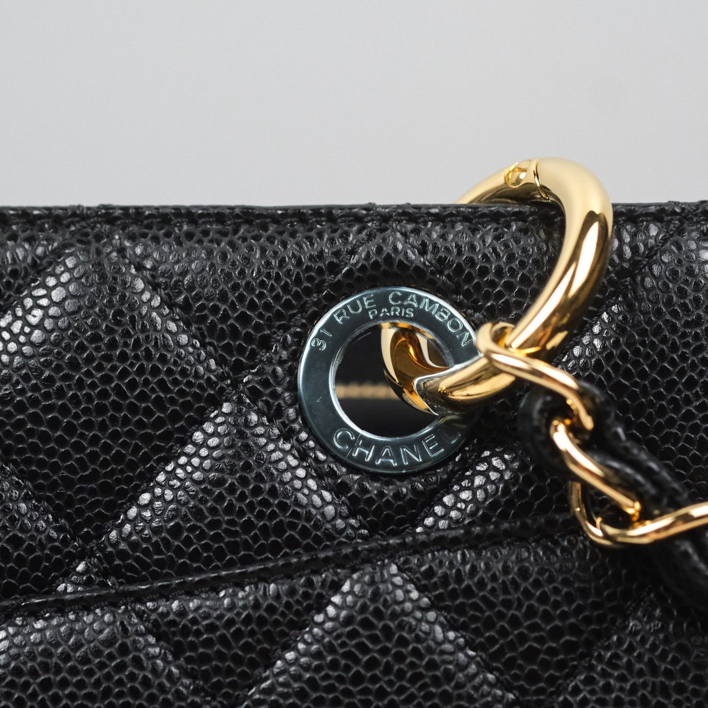 Chanel GST Black Caviar Gold Hardware