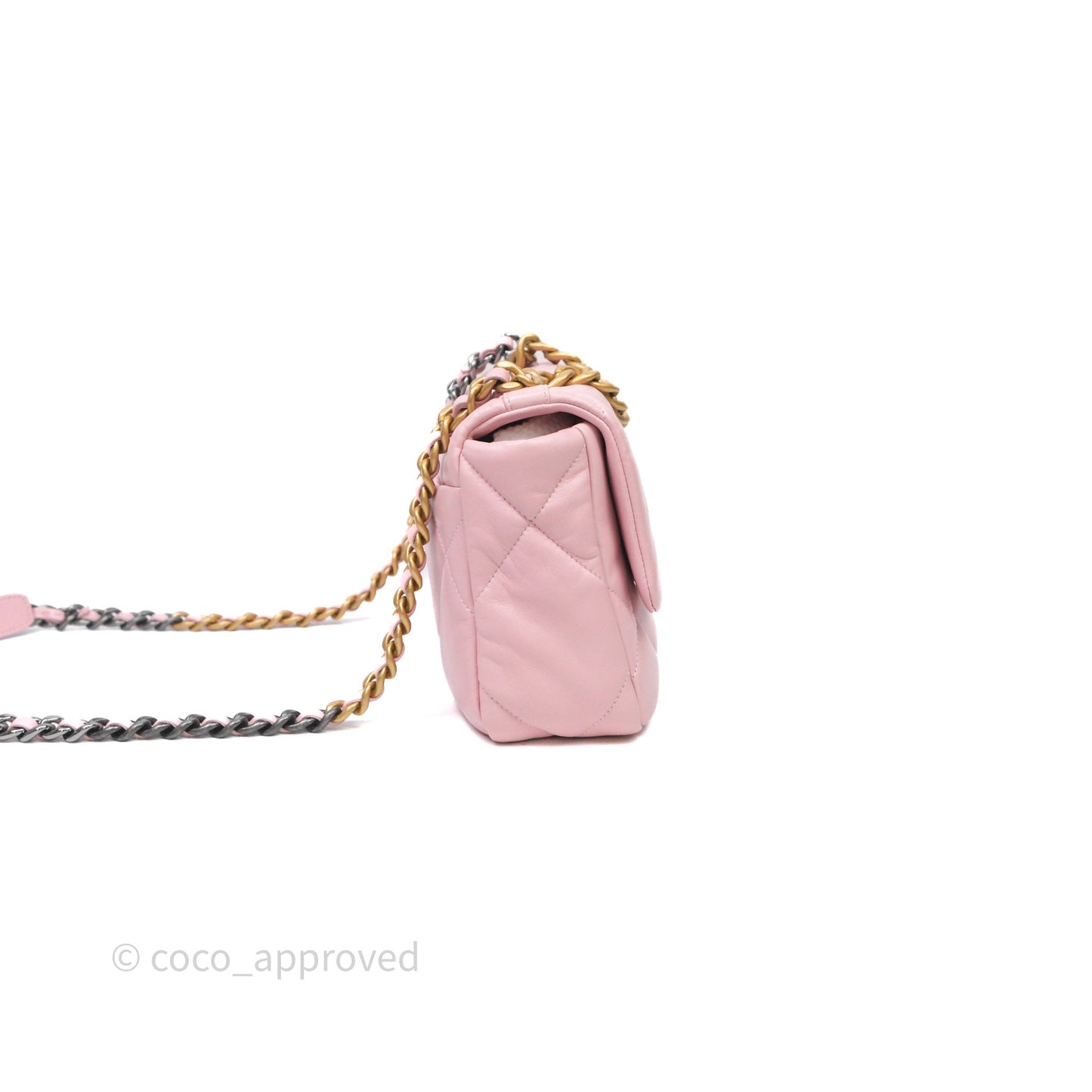Chanel 19 Small Pink Lambskin Mixed Hardware
