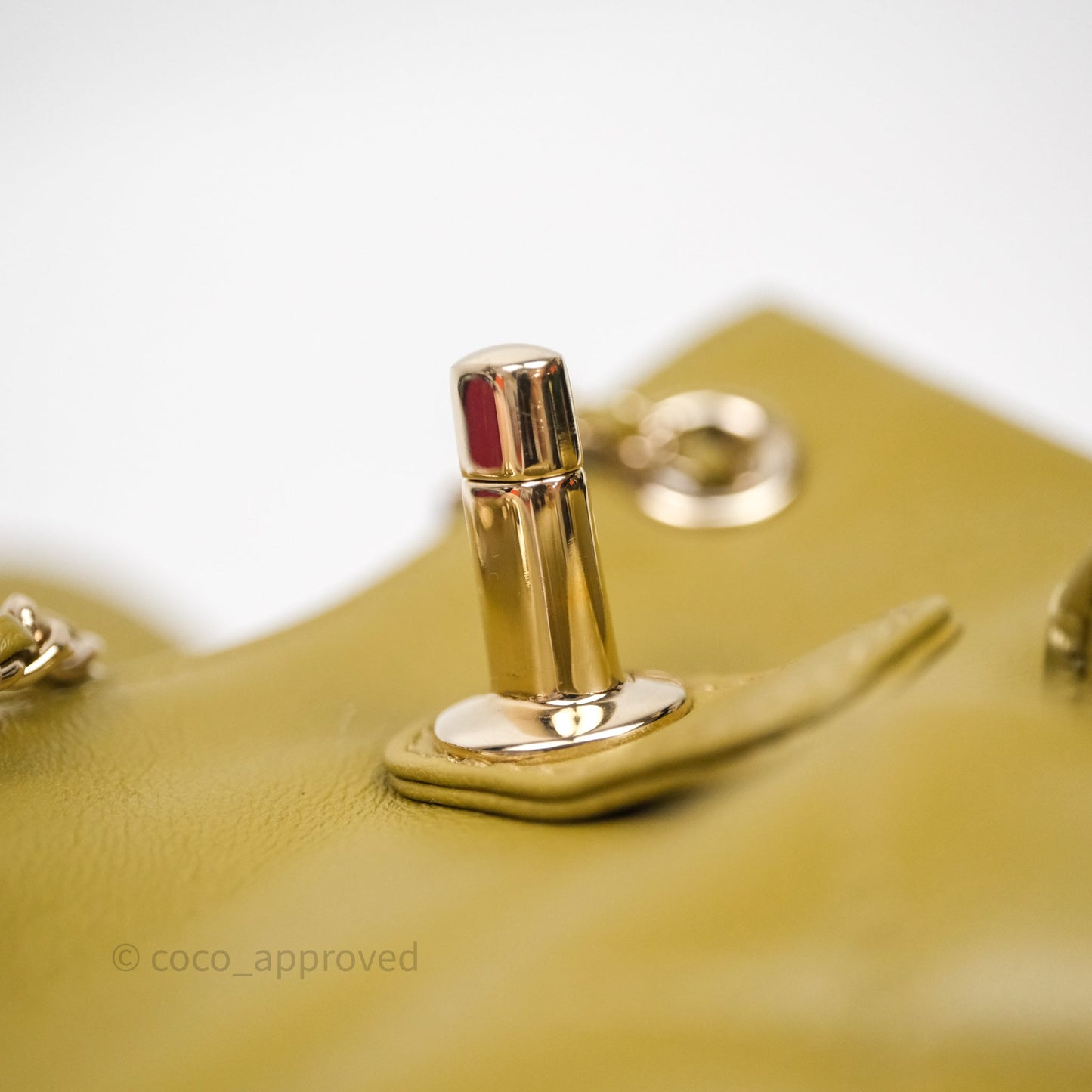 Chanel Mini Duma Backpack Olive Green Calfskin Gold Hardware