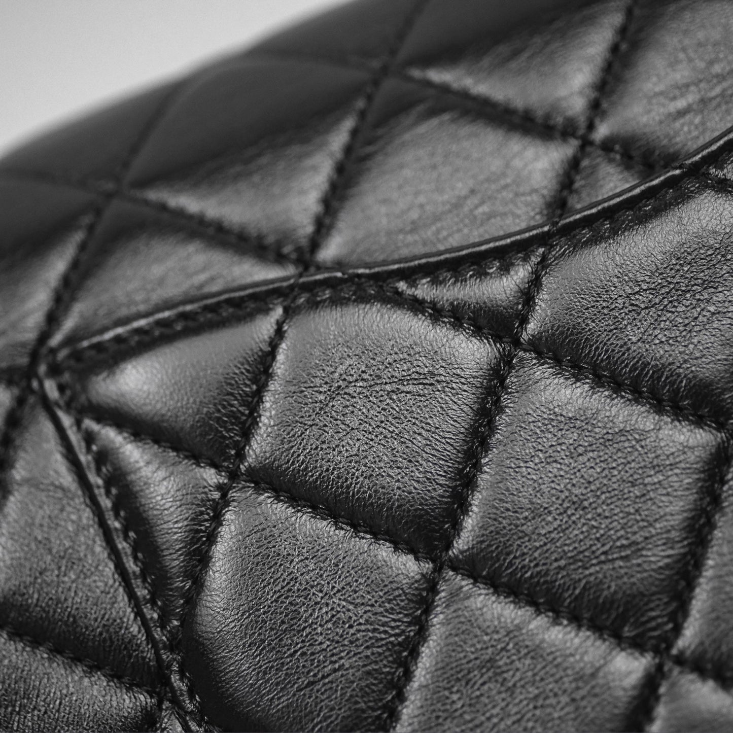 Chanel Quilted Flap Bag Black Lambskin Aged Gold Hardware 22P