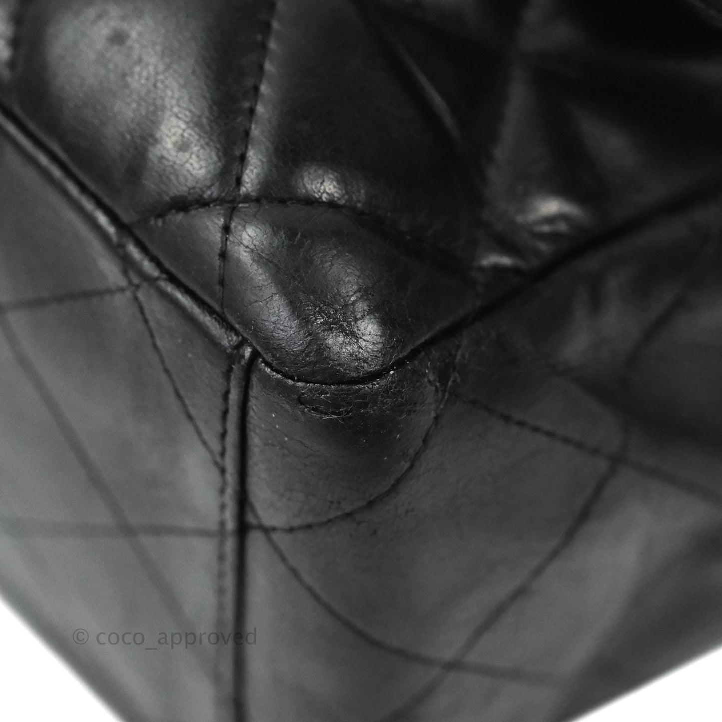 Chanel Single Flap Maxi Lambskin Black Gold Hardware