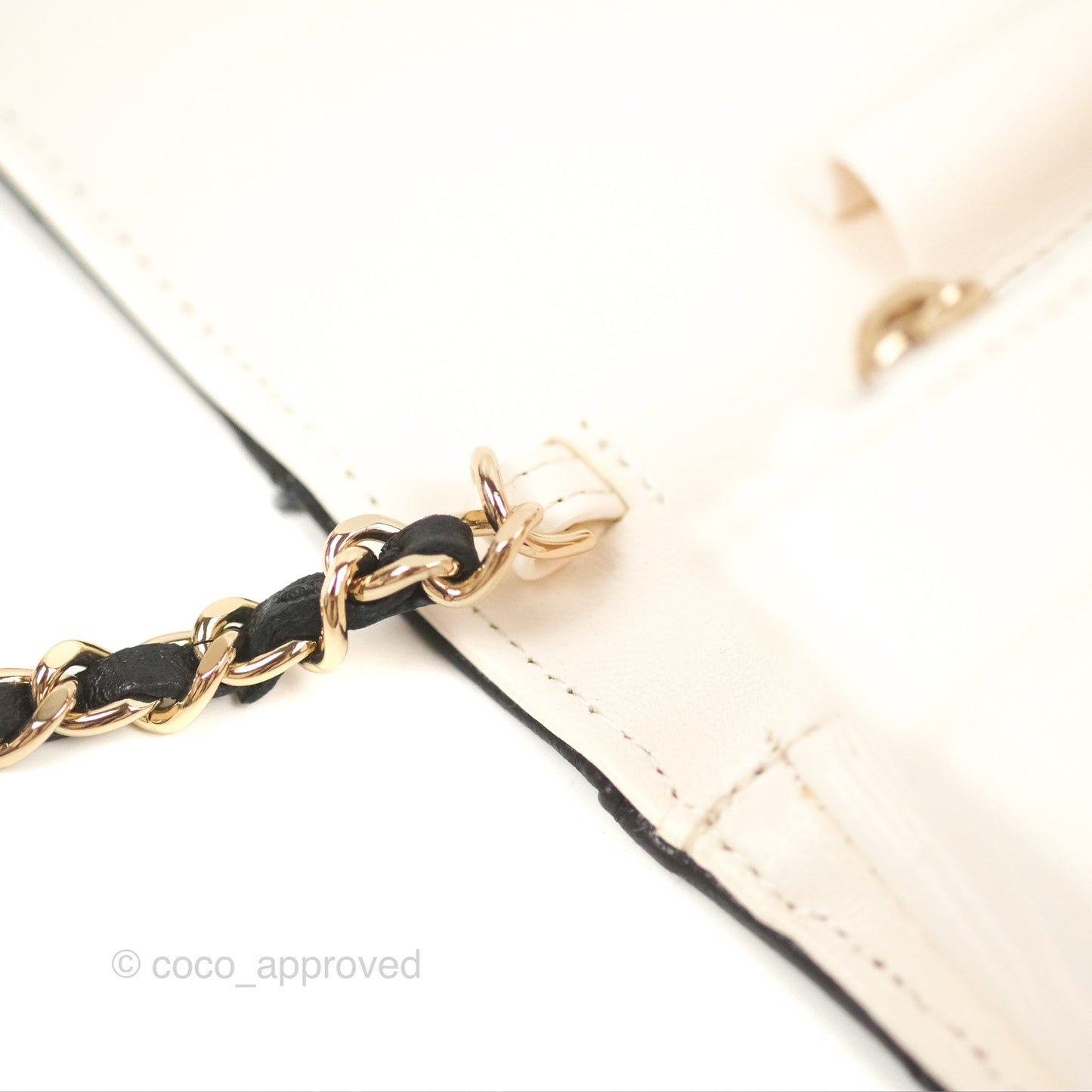 Chanel Quilted Book Wallet on Chain WOC Black Lambskin Gold Hardware