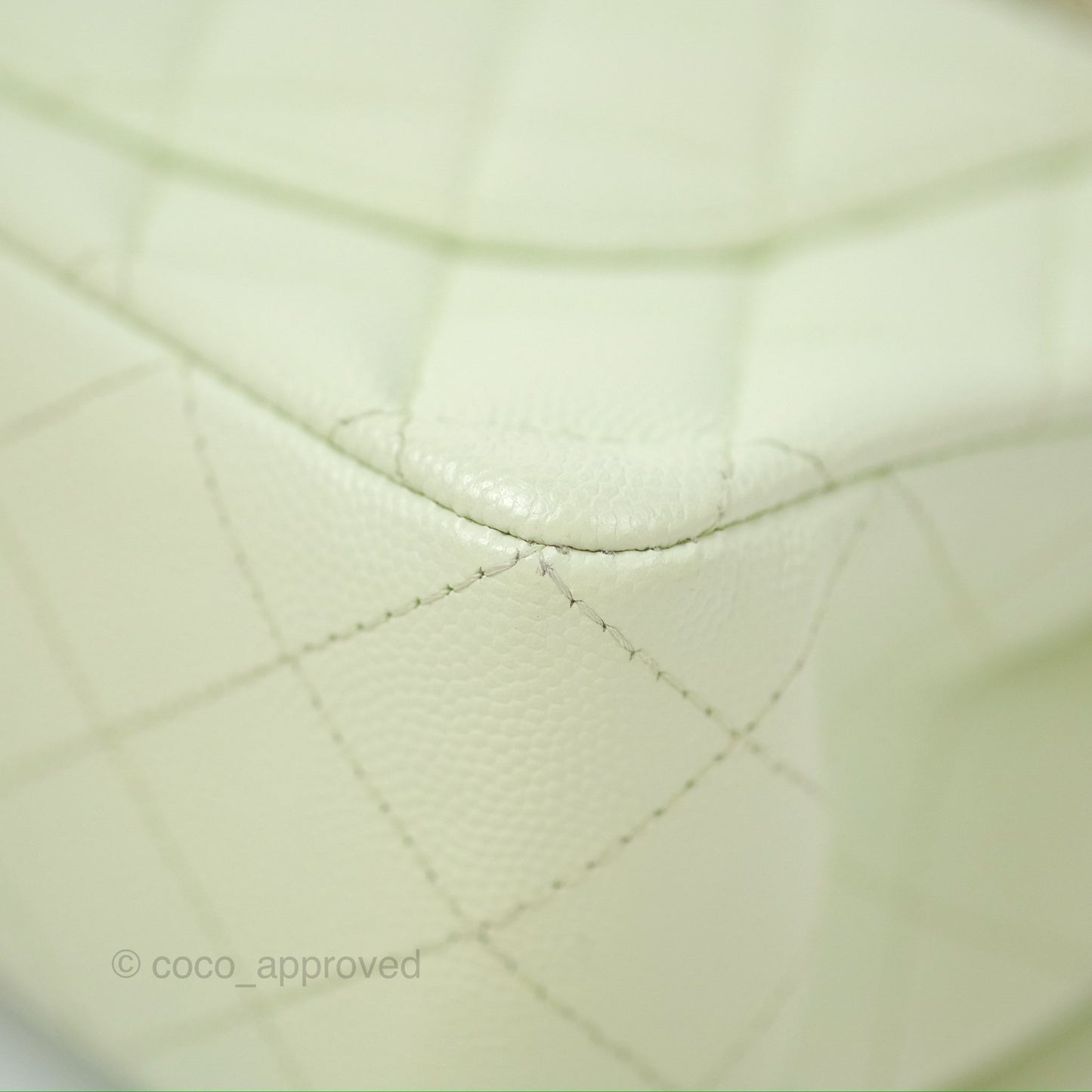 Chanel Small Quilted Classic Flap Mint Green Caviar Gold Hardware 22C