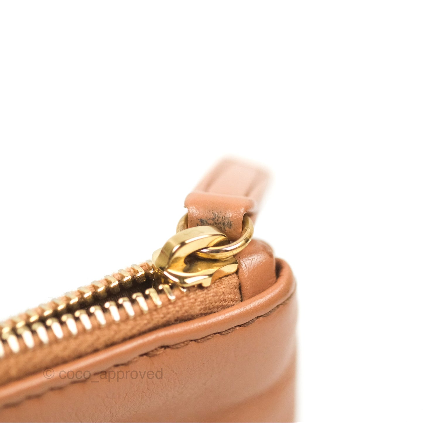 Chanel 22 Small Caramel Beige Shiny Calfskin Aged Gold Hardware