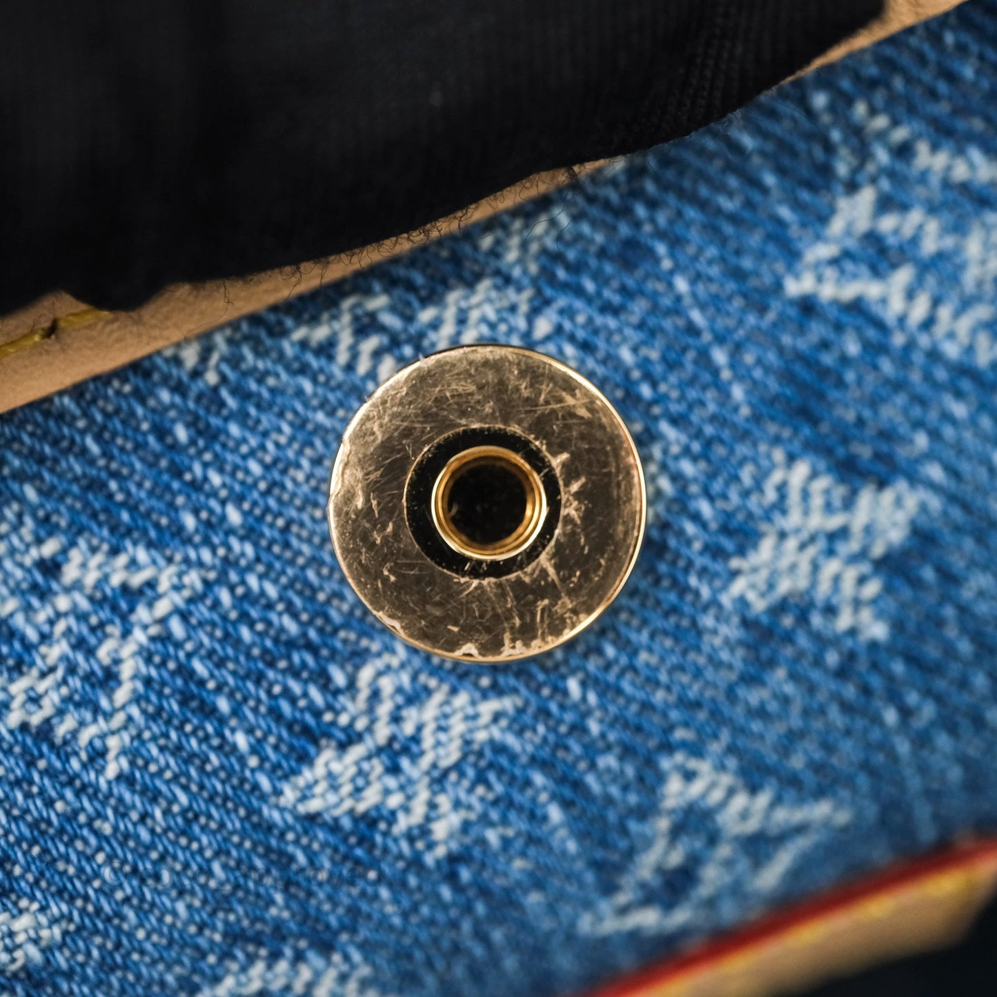 Louis Vuitton CarryAll MM Denim Blue Monogram