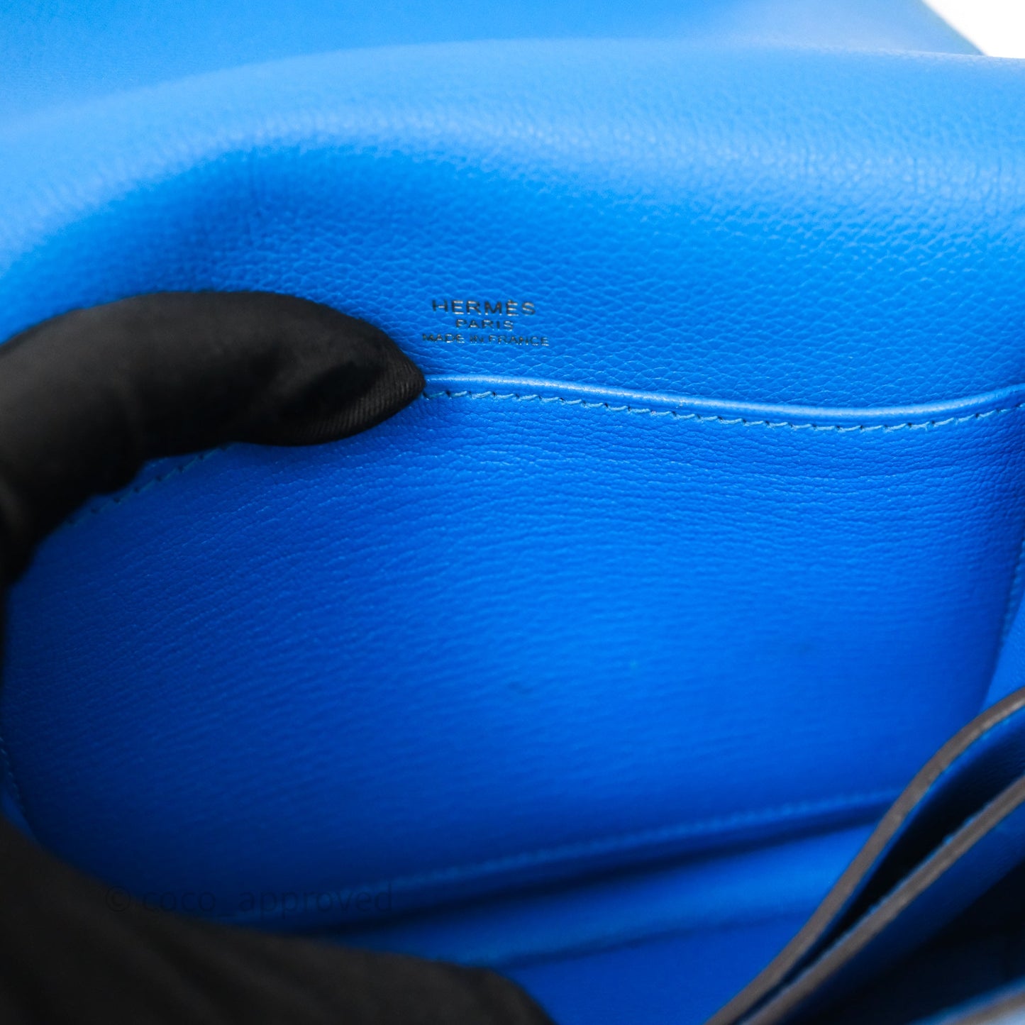 Hermès Roulis Mini 18 Bleu Zanzibar B3 Evercolor Gold Hardware