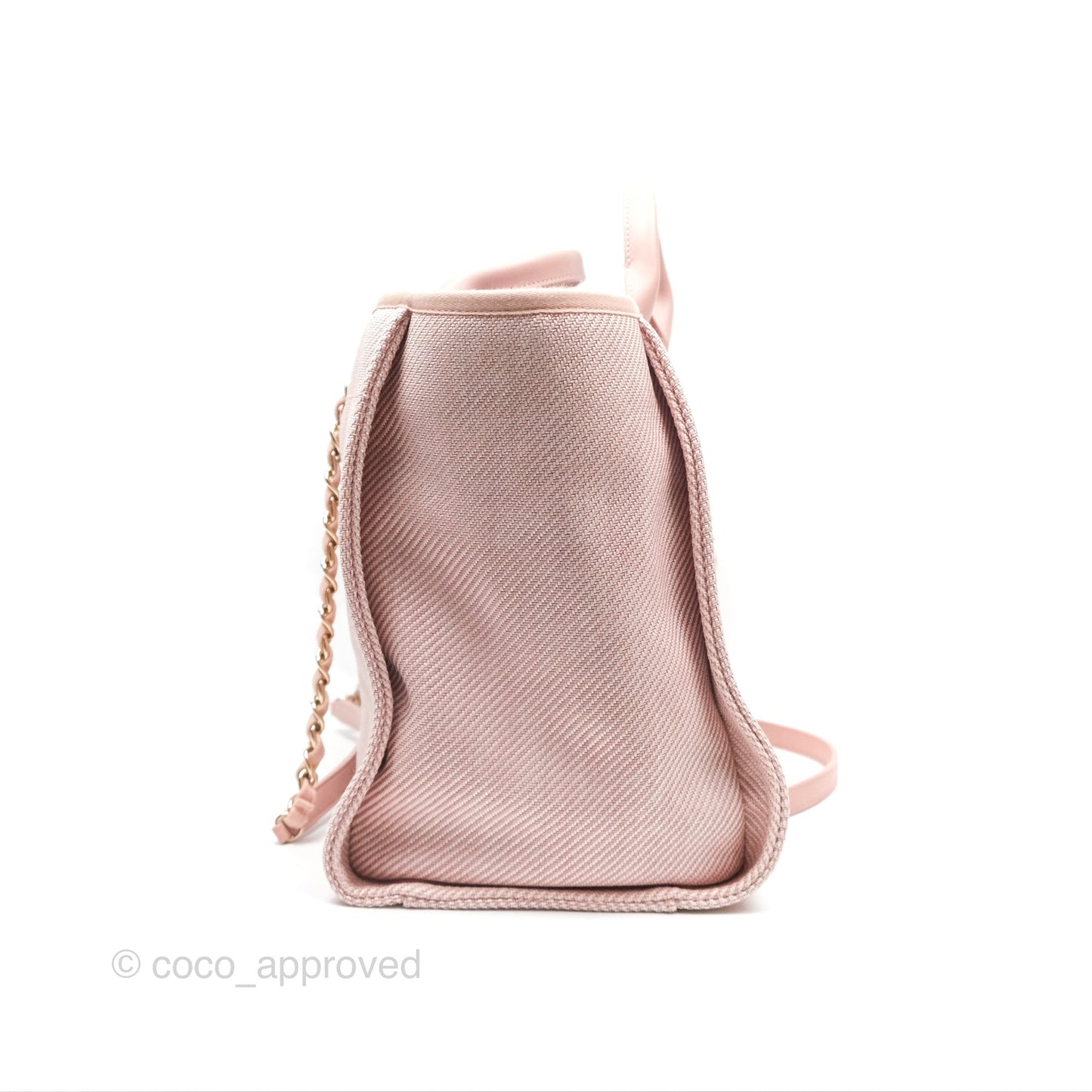 Chanel Large Deauville Pink Canvas 20A