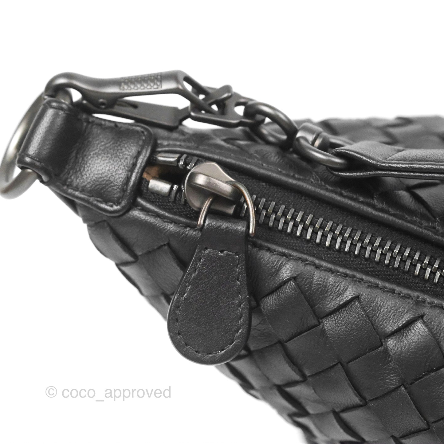 Bottega Veneta Shoulder Bag Black Nappa Intrecciato