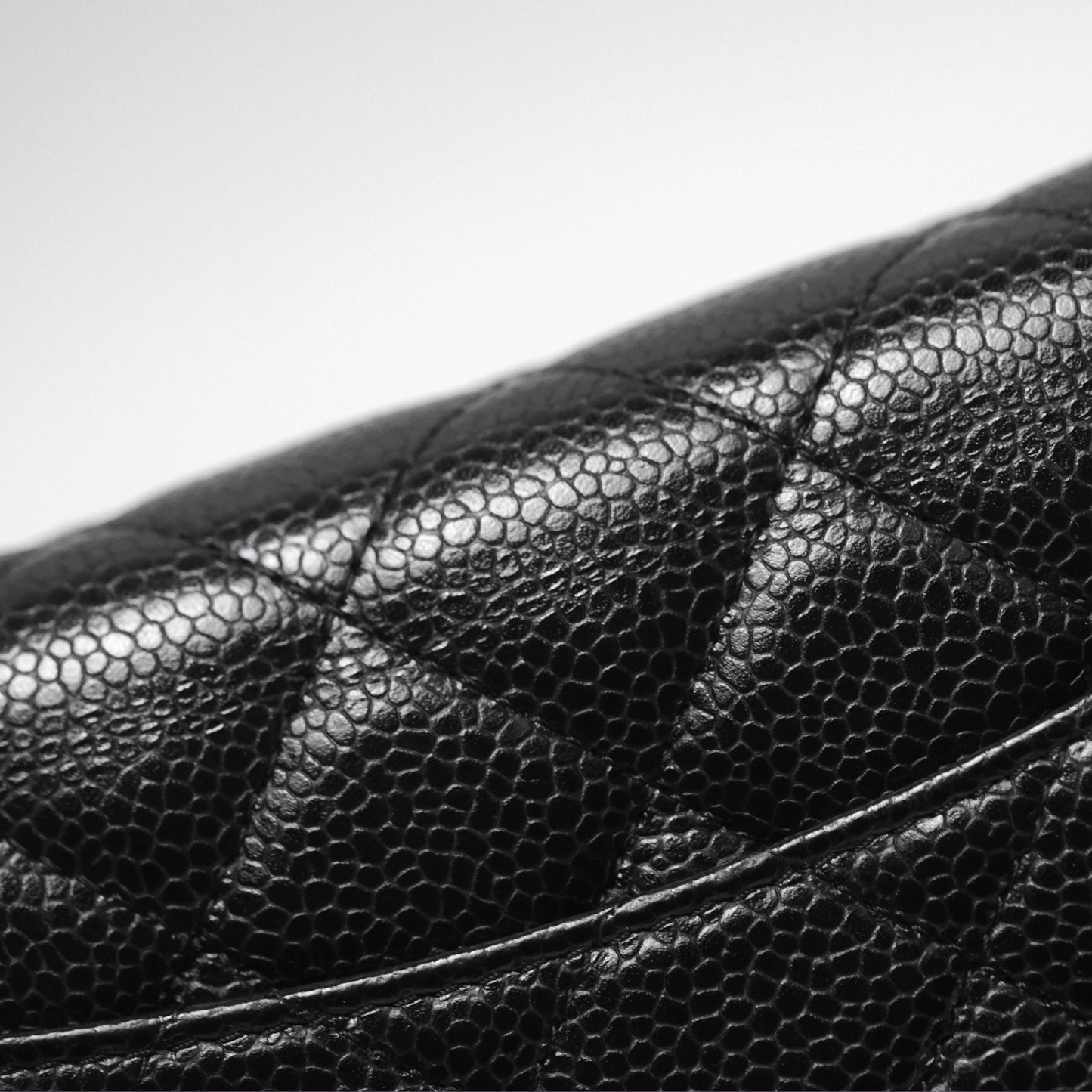 Chanel Quilted WOC Black Caviar Gold Hardware