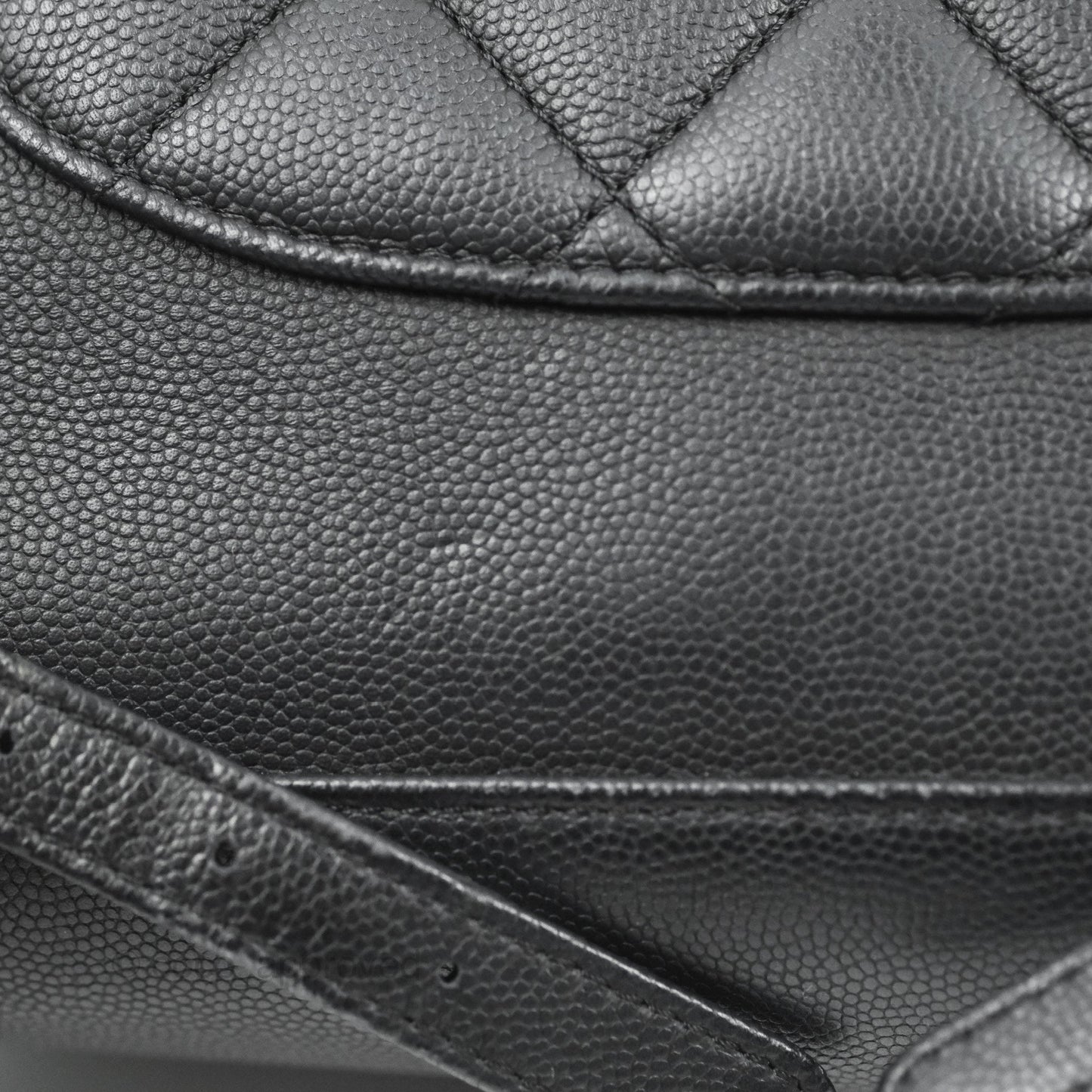 Chanel Quilted Business Affinity Backpack Black Caviar Gold Hardware
