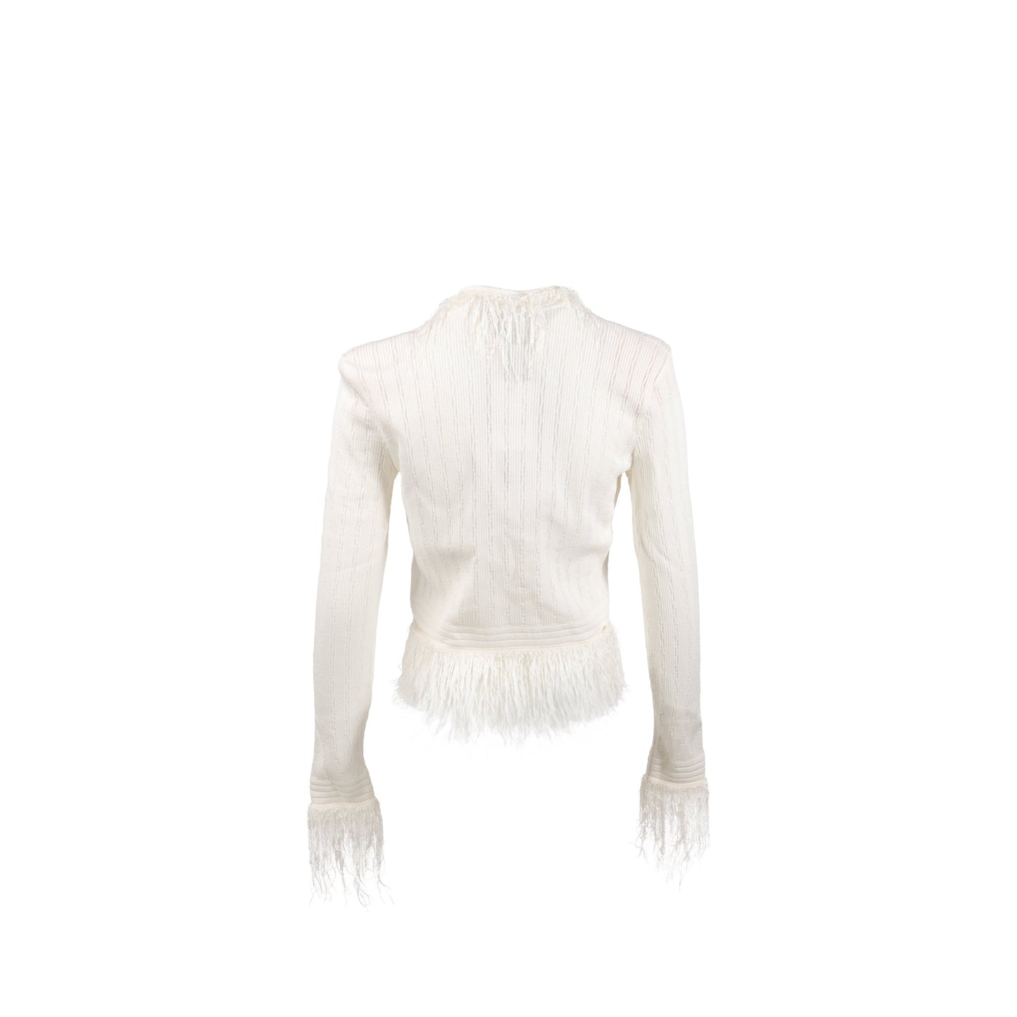 Balmain size 36 cardigan Viscose / polysester cream