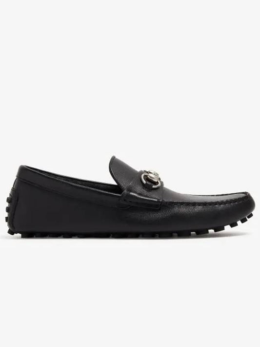 Luxury Gucci Trending 2025 Horsebit Leather Driving Shoes Black