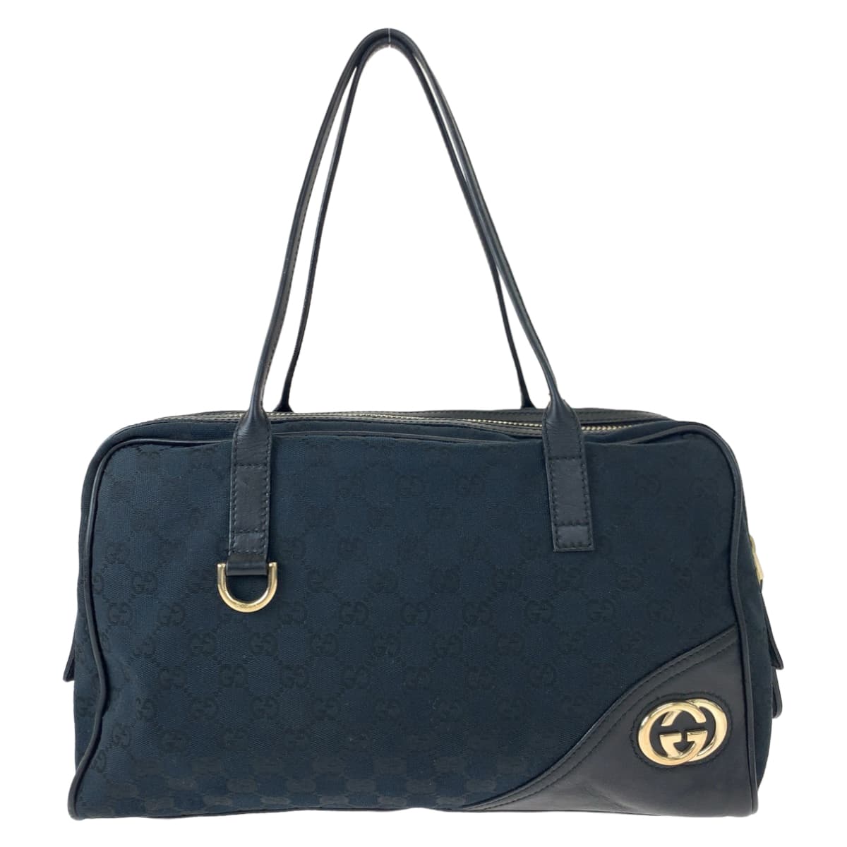 Luxury Gucci Trending 2025 New Britt Interlocking Sherry GG Canvas Leather Tote Bag