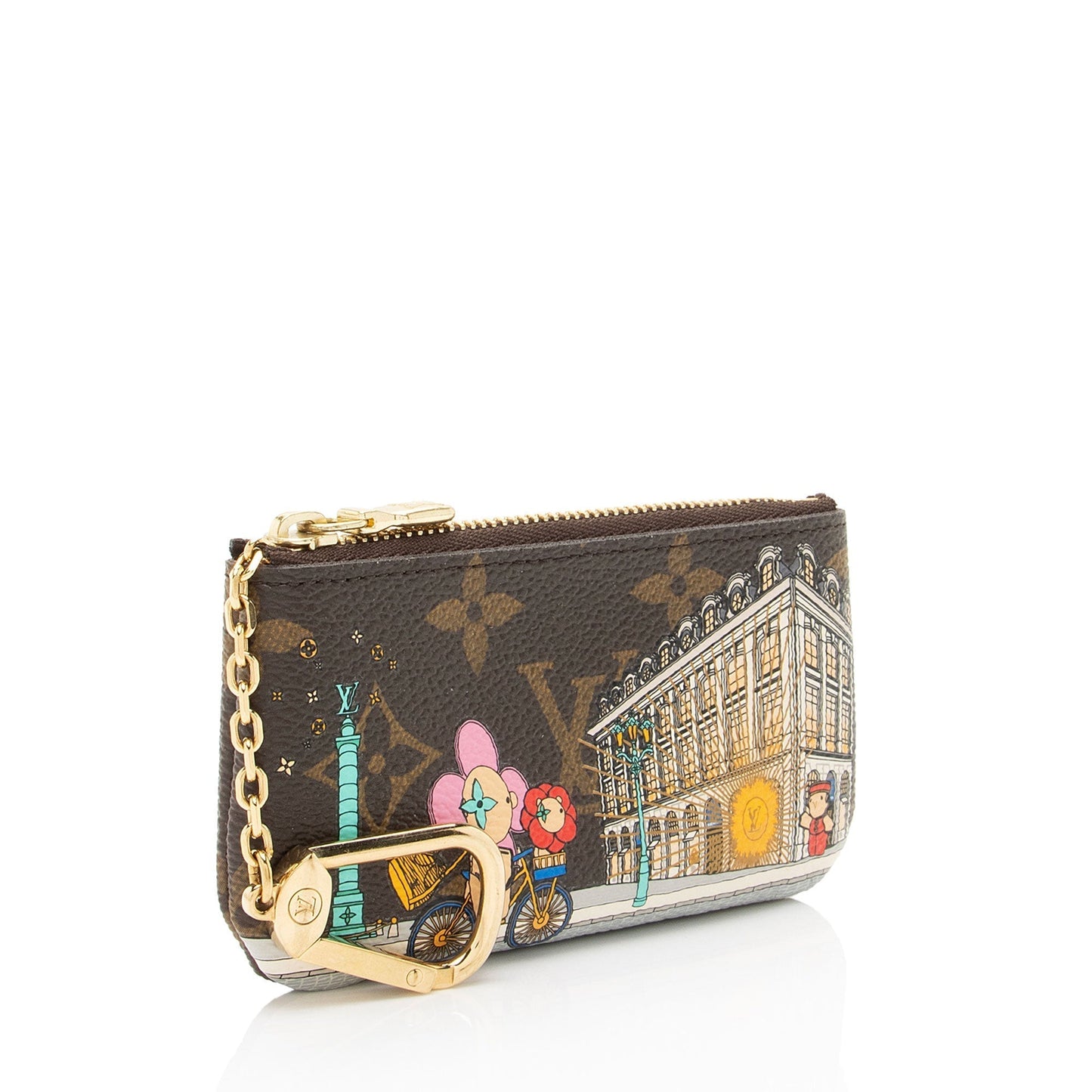 Louis Vuitton Limited Edition Monogram Canvas Christmas Animation Key Pouch