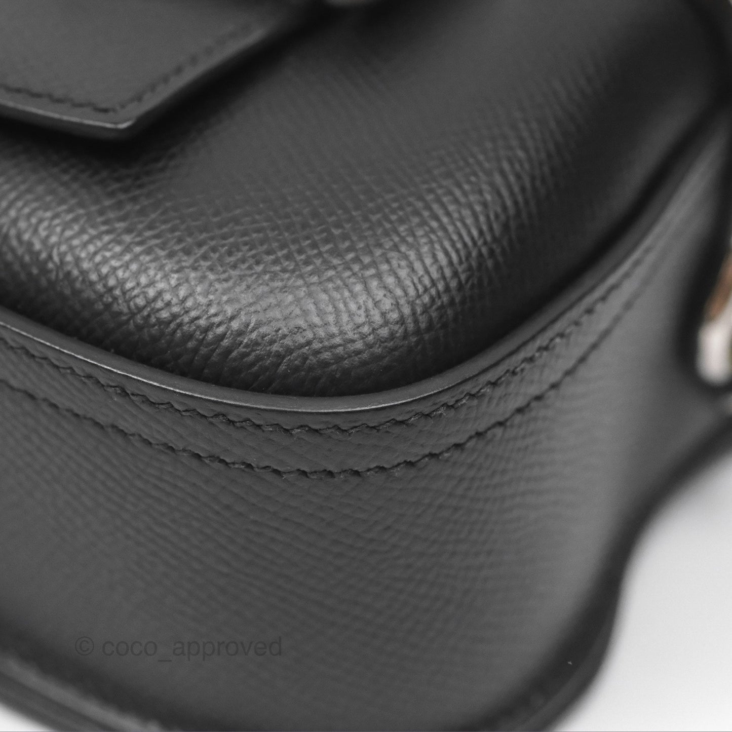 Hermès Della Cavalleria Mini Bag Noir 89 Epsom Palladium Hardware