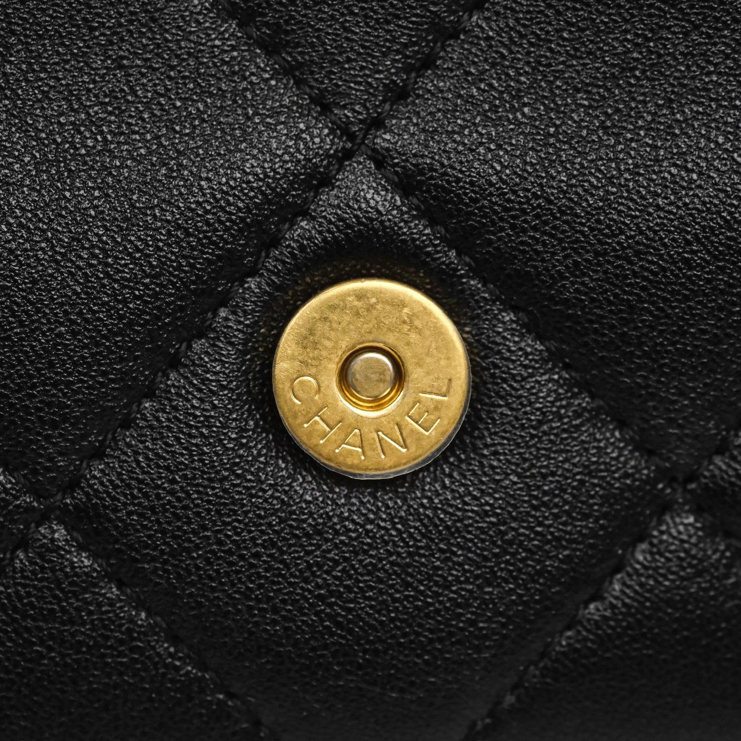 Chanel Quilted Large Trendy Double Pocket Hobo Black Lambskin Gold Hardware