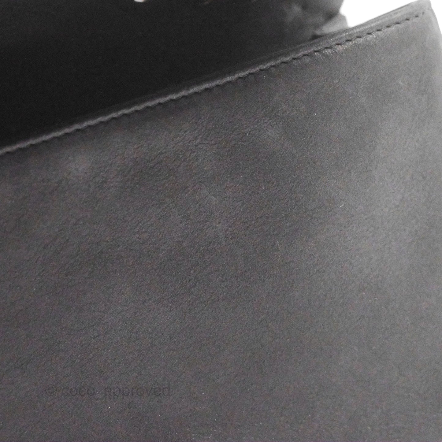 Chanel New Chic Flap Dark Grey Calfskin Ruthenium Hardware