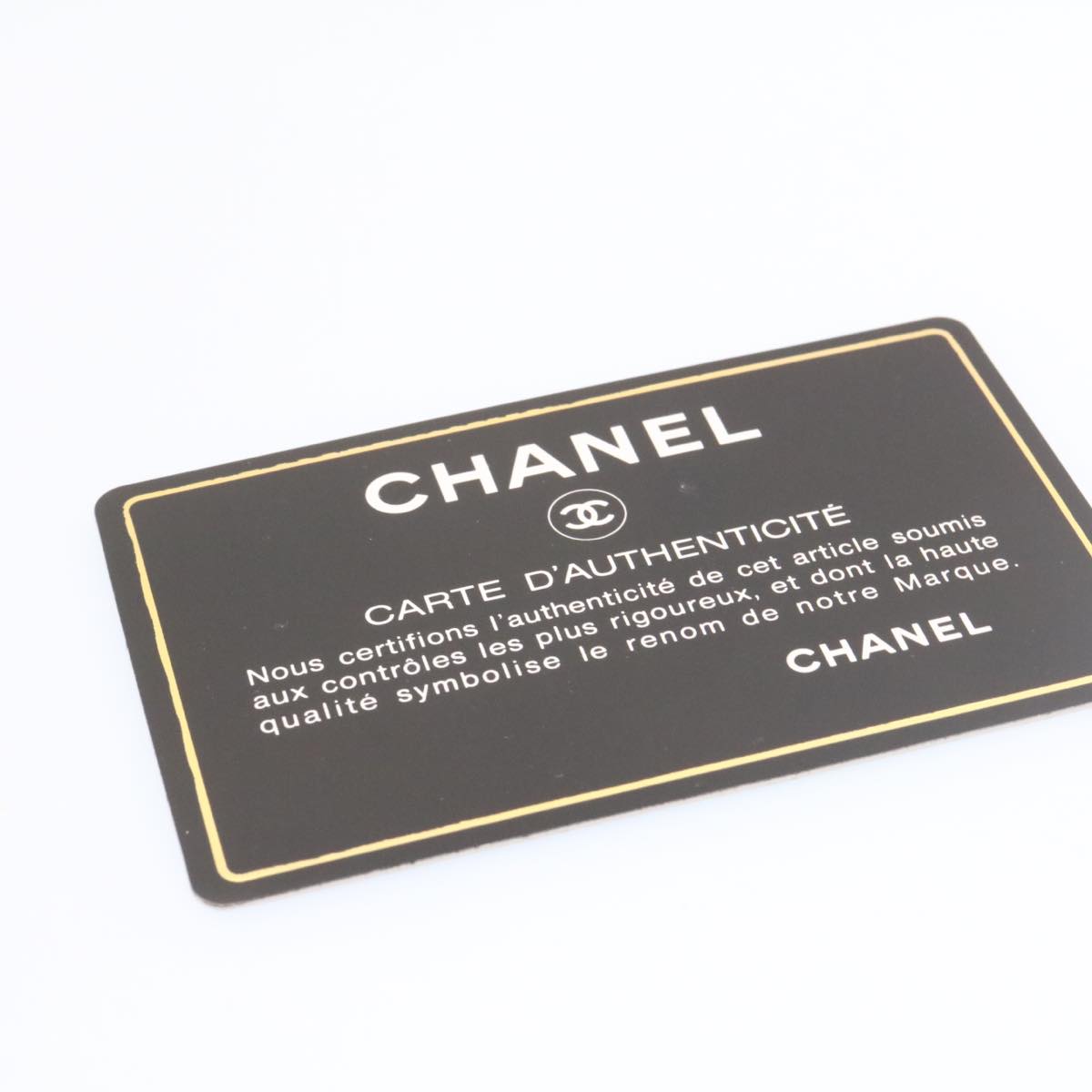 CHANEL Lamb Skin Double Flap Chain Shoulder Bag Black CC  26207A