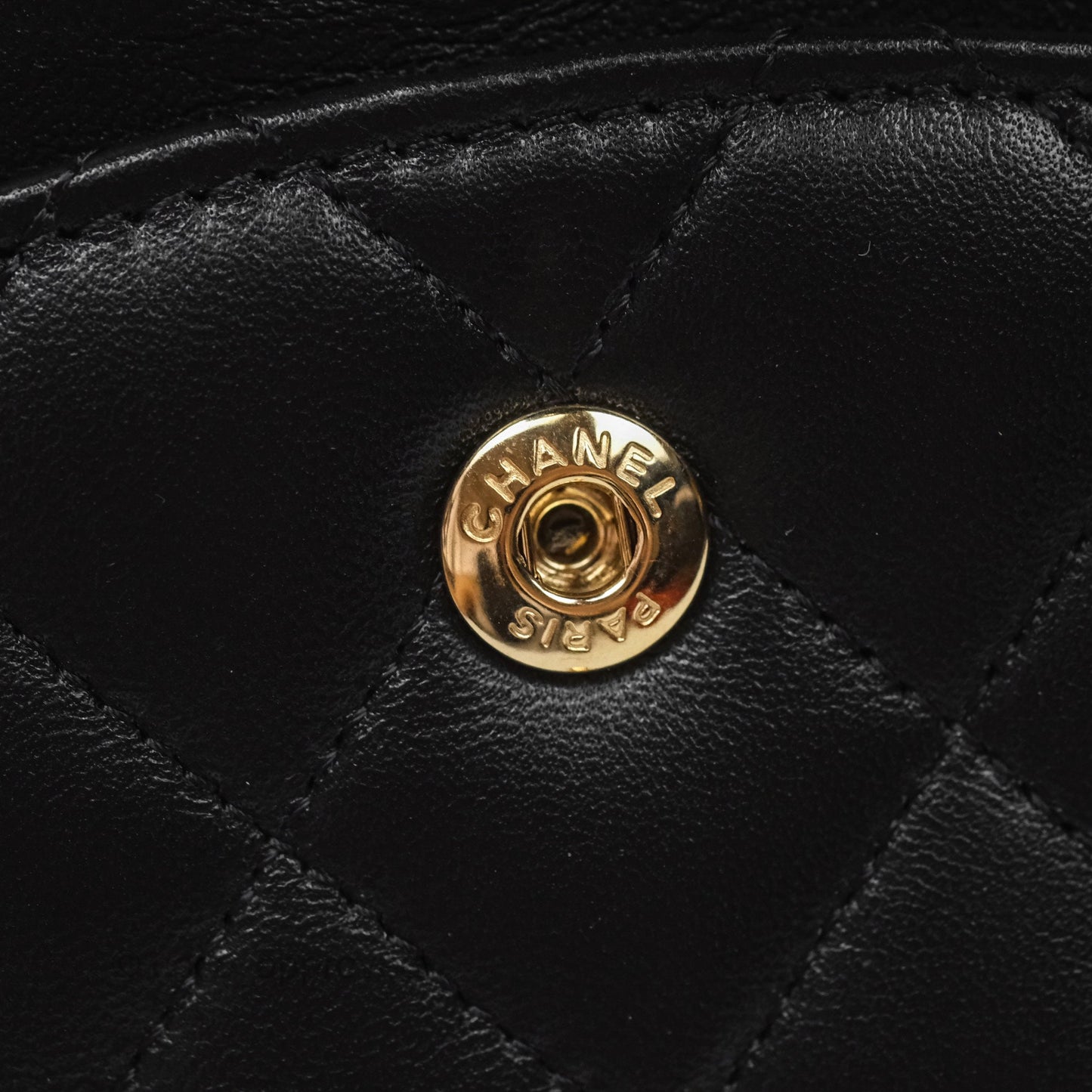 Chanel Classic M/L Medium Flap Quilted Black Lambskin Rose Gold Hardware