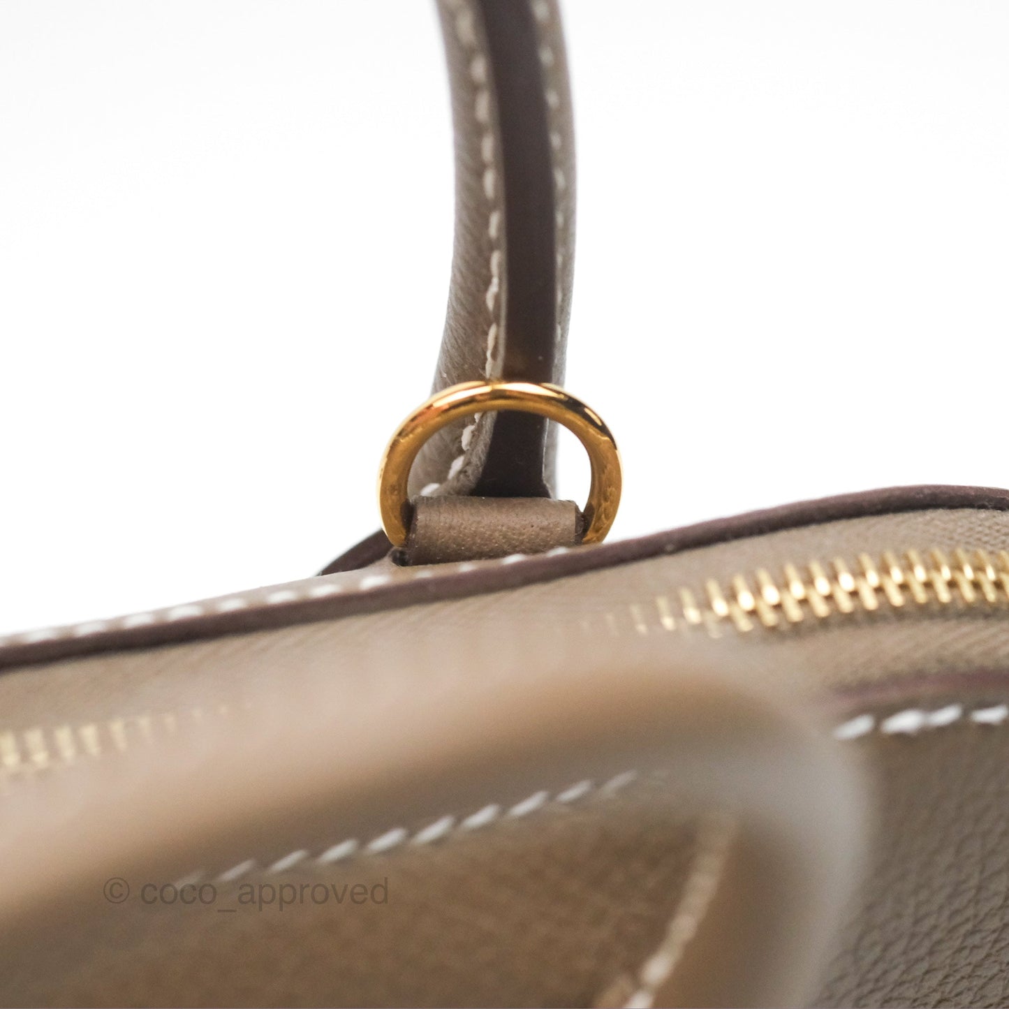 Hermès Bolide Mini 1923 Etoupe Evercolor Gold Hardware