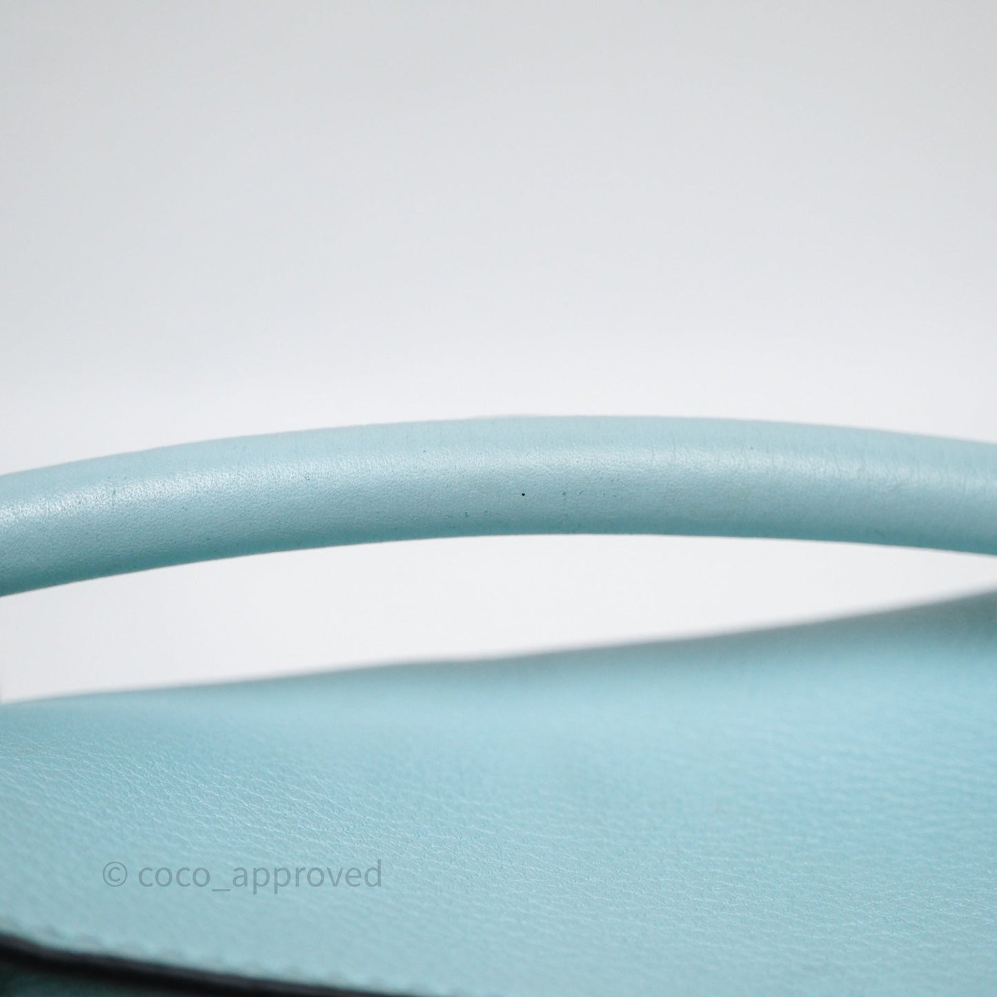 Loewe Mini Puzzle Bag Light Blue Calfskin Silver Hardware