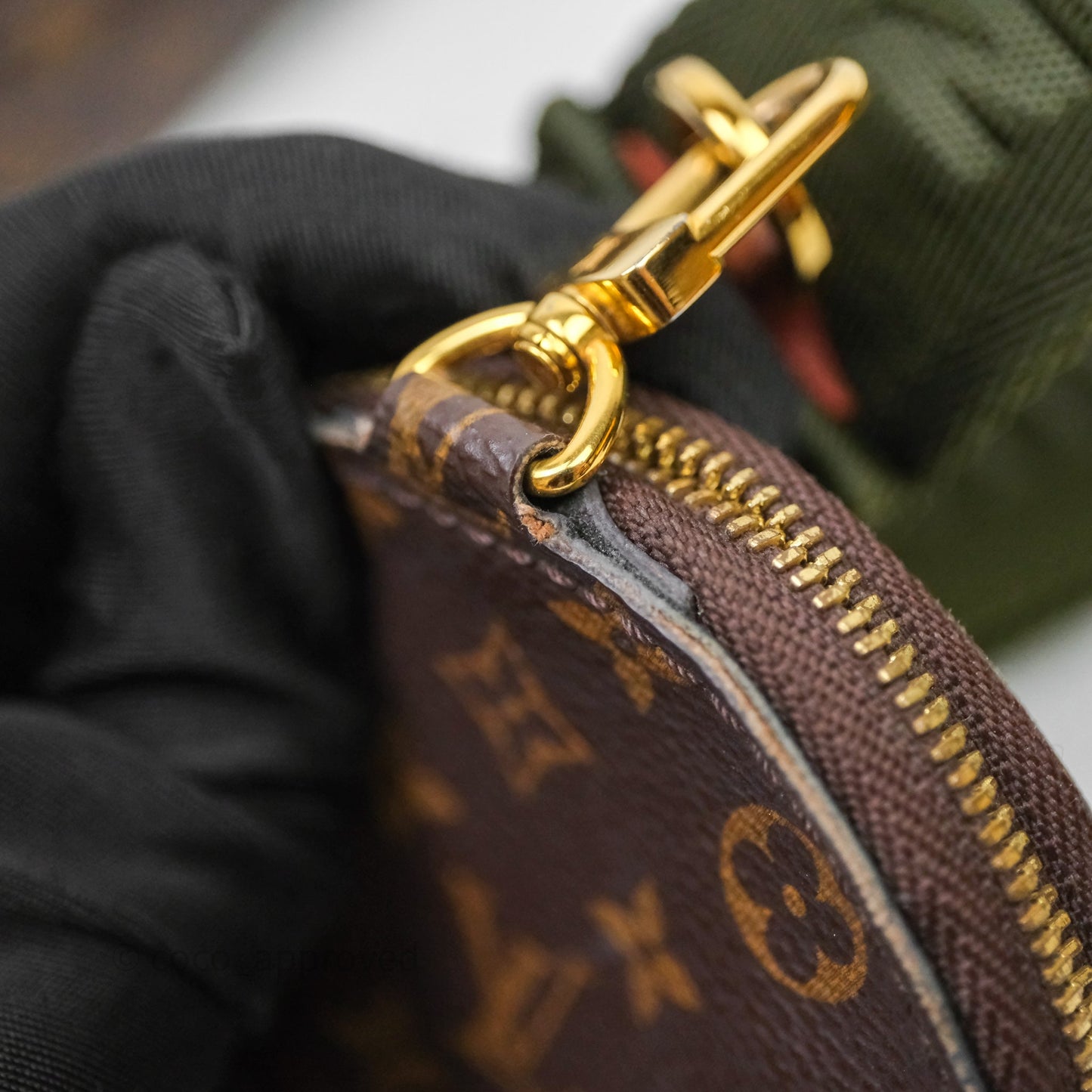 Louis Vuitton Multi Pochette Accessories Khaki Monogram Canvas