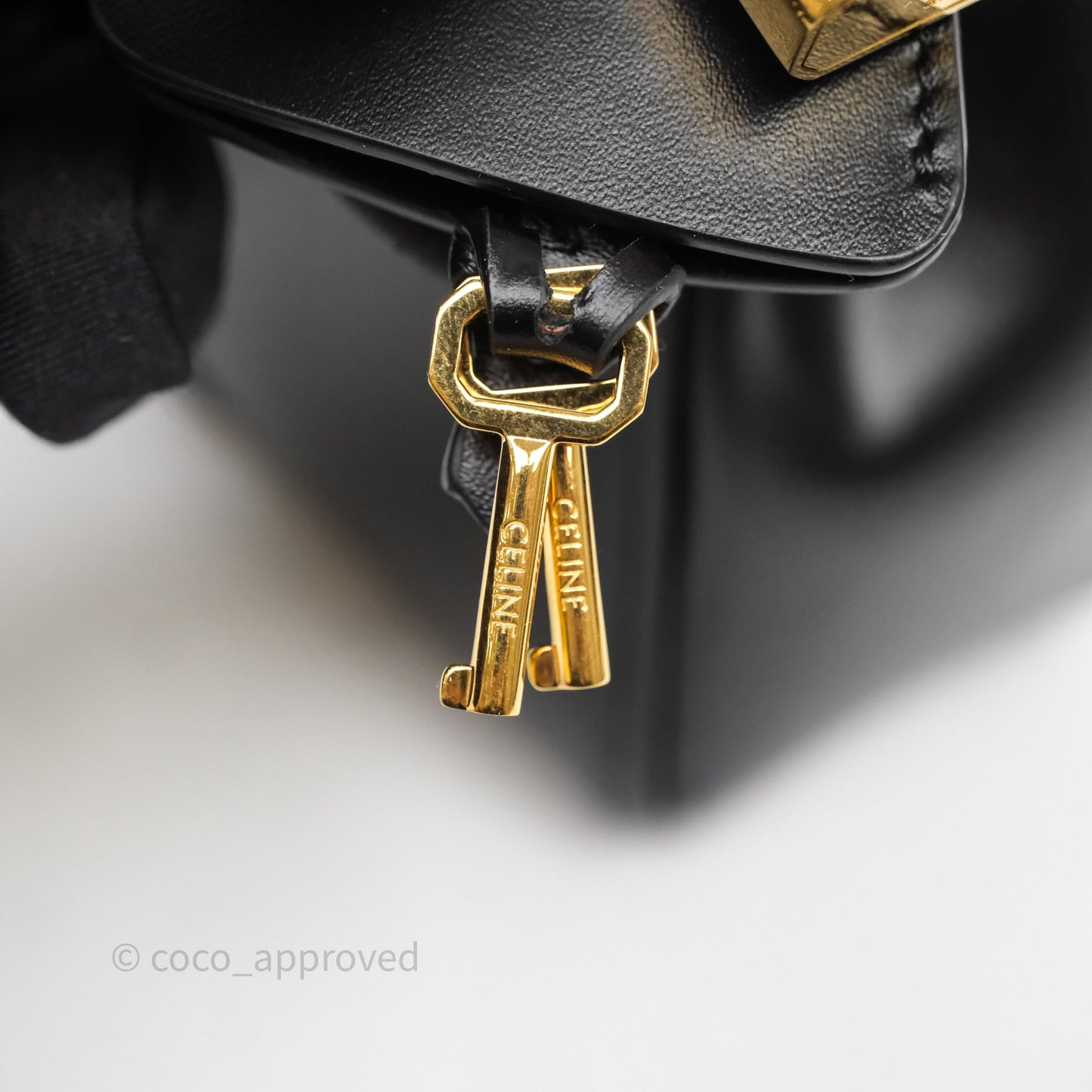 Celine Mini 16 Bag in Satinated Calfskin Black