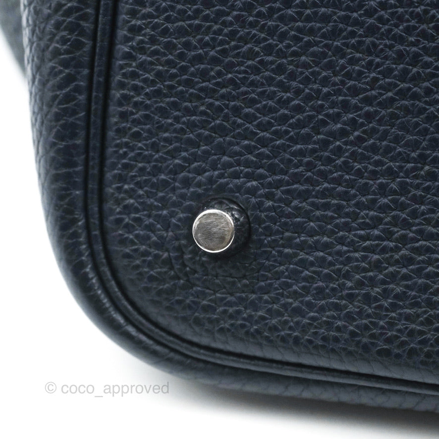 Hermès Picotin 22 Bleu Nuit 2Z Clemence Palladium Hardware