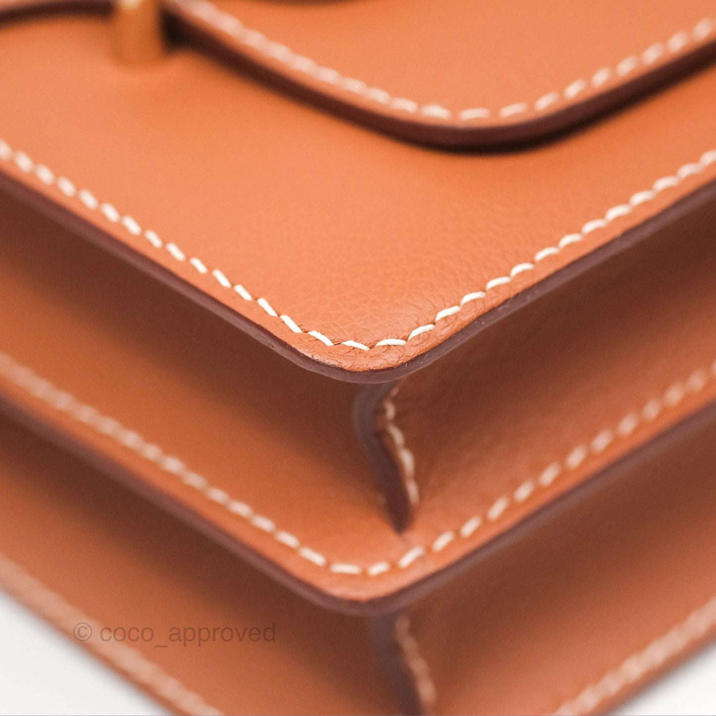 Hermès Roulis 23 Gold Evercolor Gold Hardware