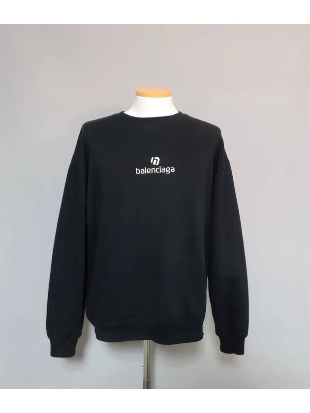 Luxury Balenciaga embroidered logo sweatshirt 77